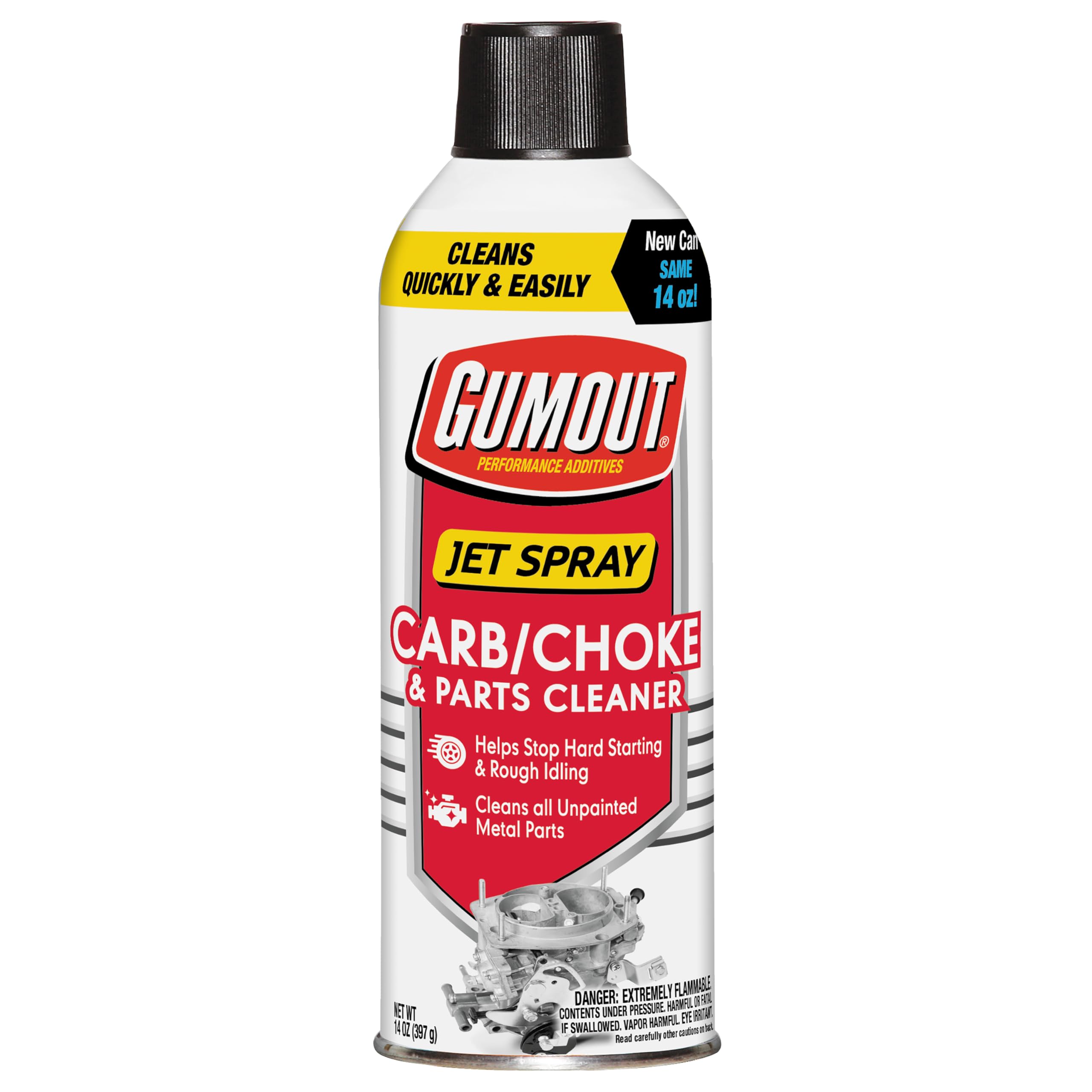Gumout (800002231-6PK) Carb and Choke Cleaner Jet Spray - 14 oz., (Pack of 6)