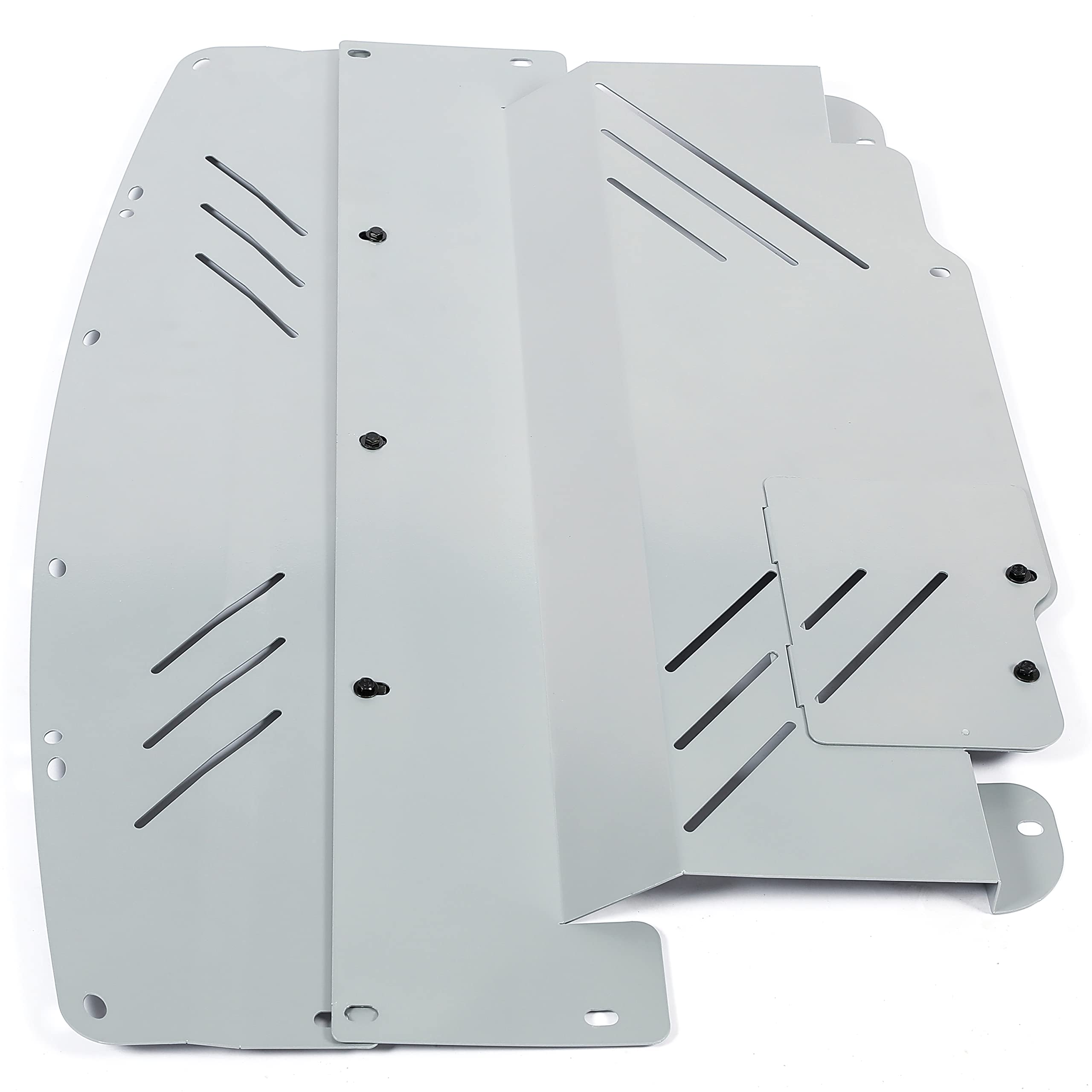 Kojem Engine Splash Shield Guard for Infiniti G35/G37/Q40/Q60 & Nissan 370Z, Silvery Aluminum, Model LYAM-650, RWD Only
