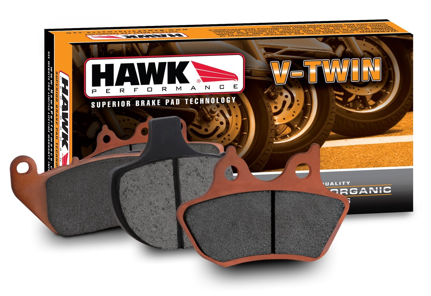 Hawk Performance Hmc347Hh Metallic Motorcycle Brake Pad Set