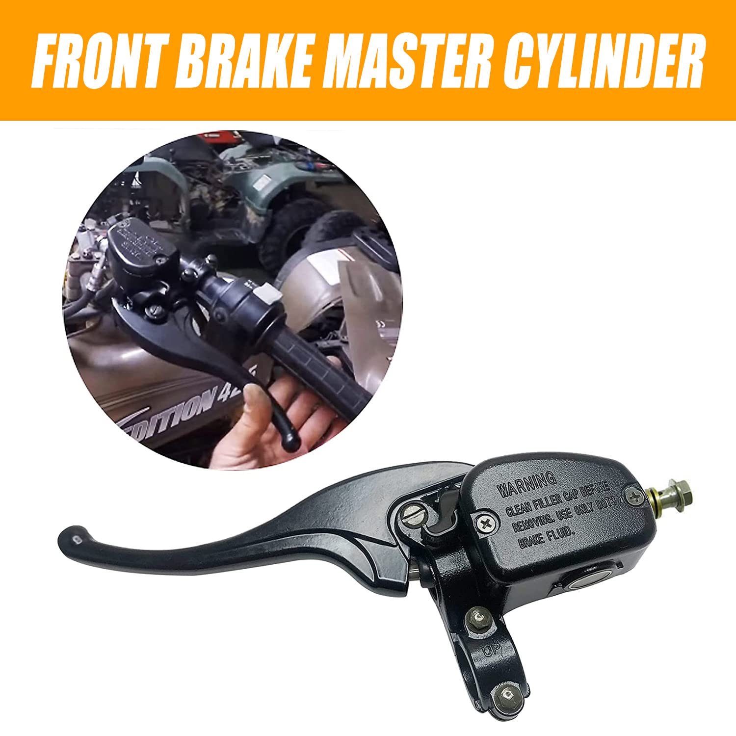 Ransoto Front Left & Rear Brake Master Cylinder Compatible With Polaris Sportsman Magnum Scrambler Trail Blazer Trail Boss 300 3