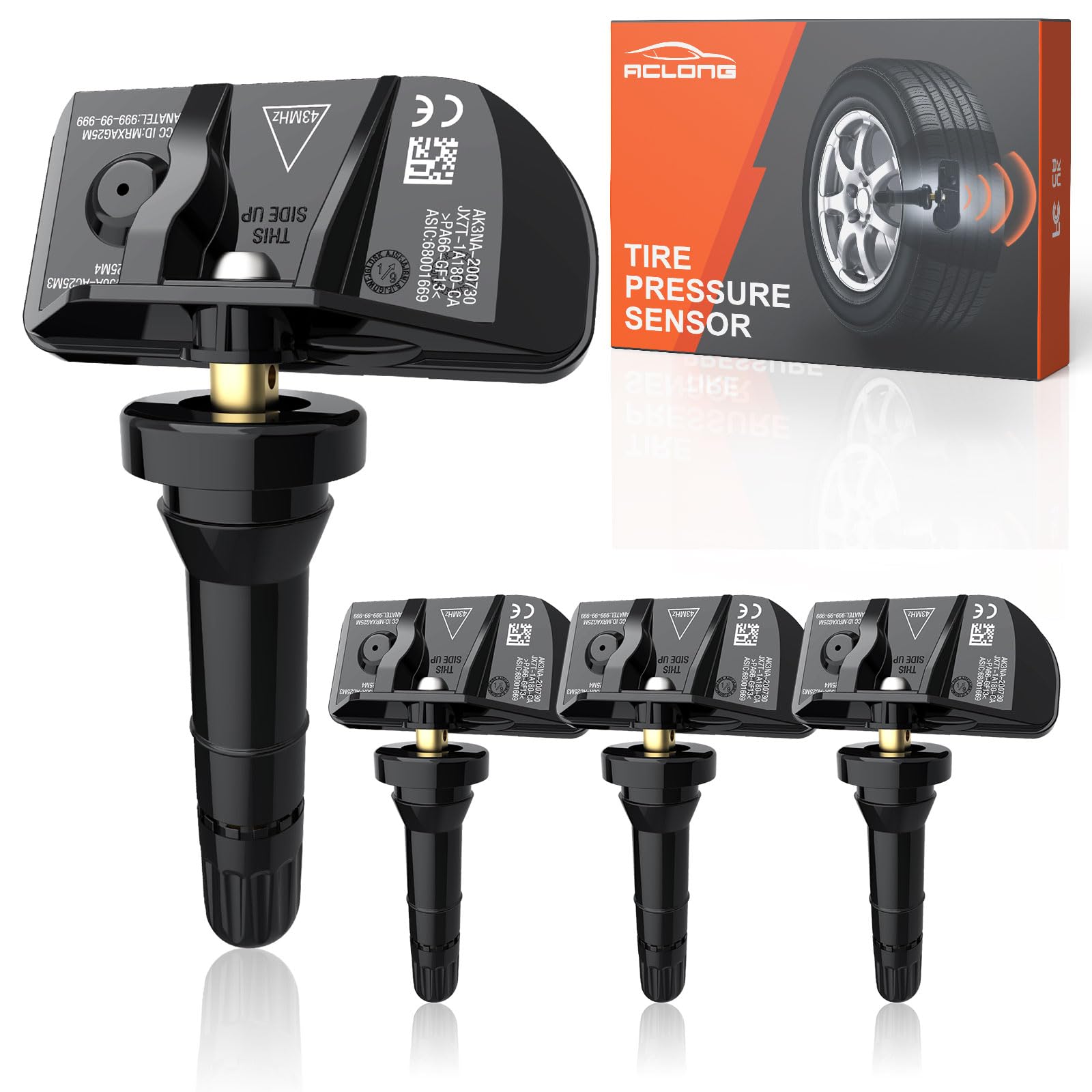 GEARMEISTER TPMS Sensors, 433 MHZ Tire Pressure Monitor System Replacment Sensor for 2020-2024 Chevy Silverado GMC Sierra Cadill