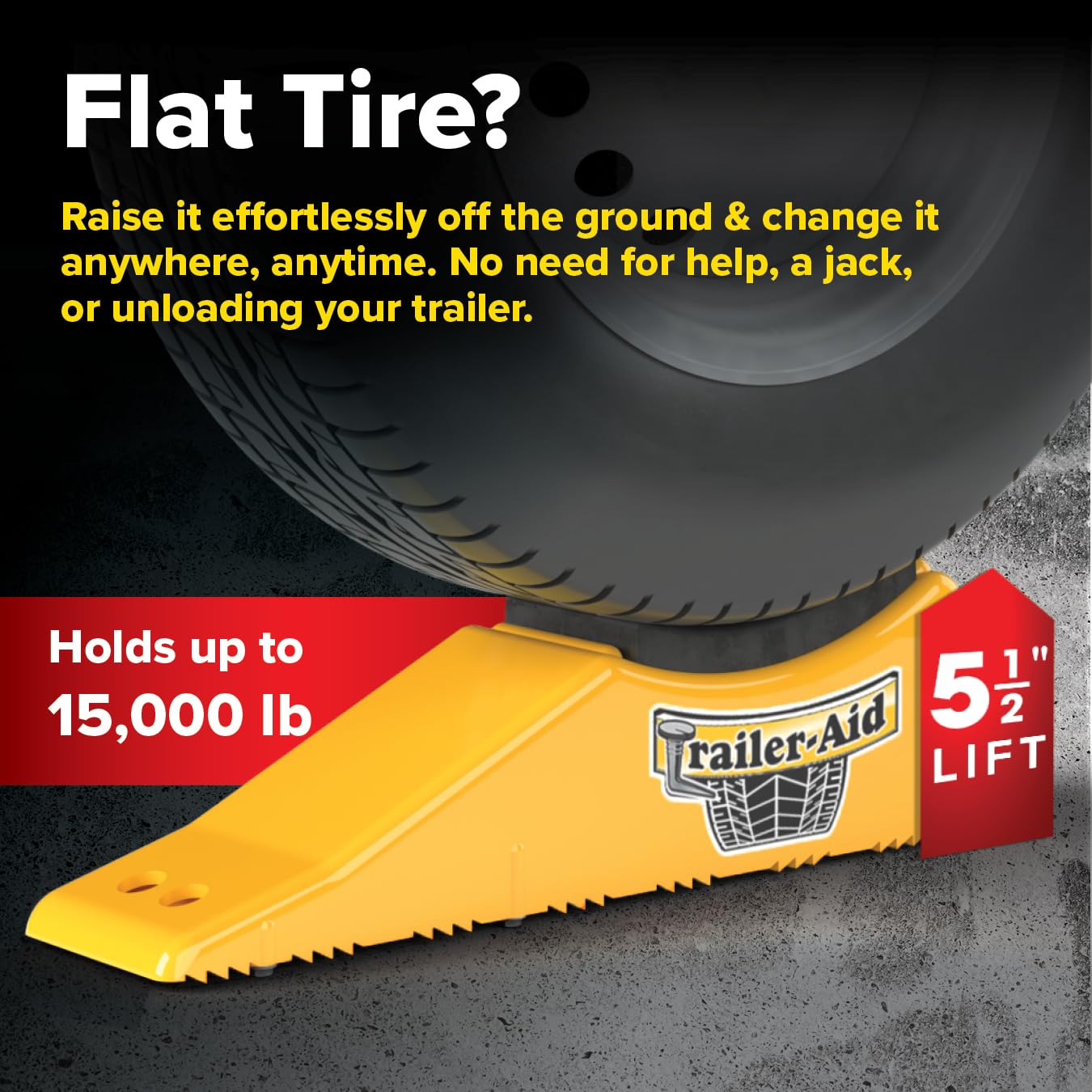 Trailer Aid 21002 Plus  Features A 5.5-Inch Lift & Crafted Of Heavy-Duty Lightweight Polymer  Great For Rvs, Campers, Travel Tra