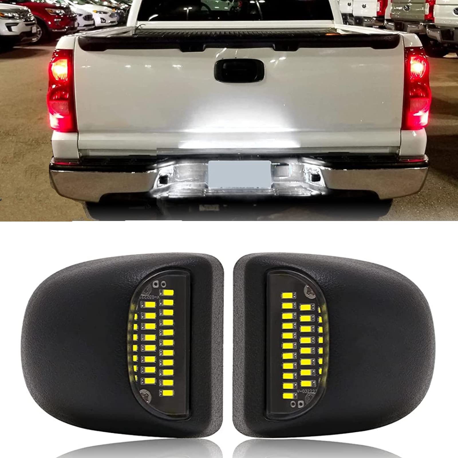 R&F Auto Led License Plate Light Replacement For Avalanche/Tahoe/Suburban/Yukon Xl/Silverado & Sierra 1500 2500 3500 Hd/Traverse