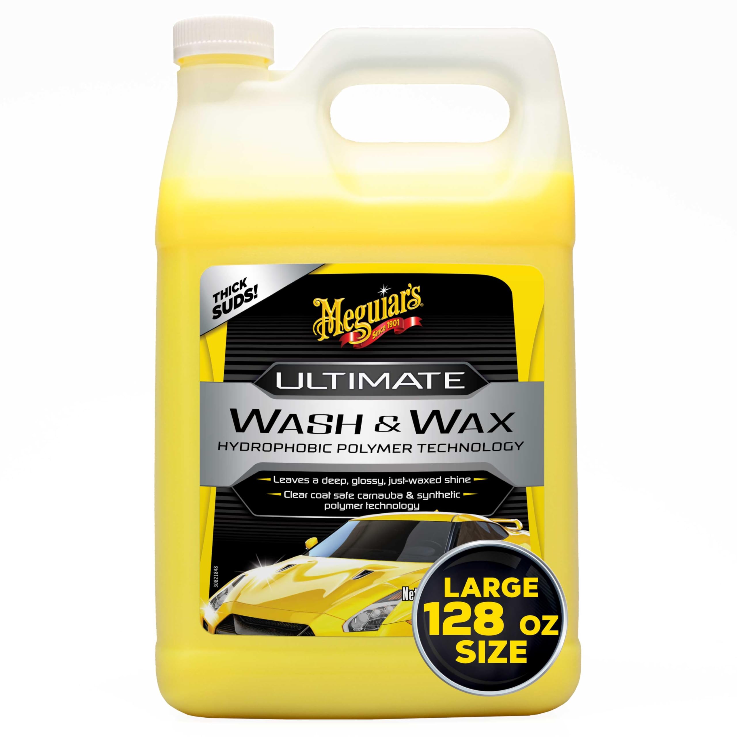 Meguiar's Ultimate Wash and Wax - Cleans and Shines in One Step, 1 Gallon Container