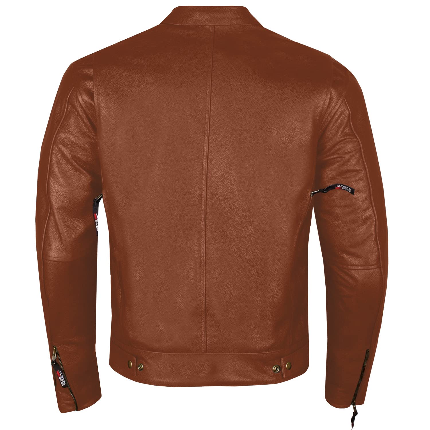 Men'S Commuter Premium Natural Buffalo Leather Motorcycle Jacket Ce Armor Conceal Carry Gun Pockets Cruiser Biker Tan Xxl