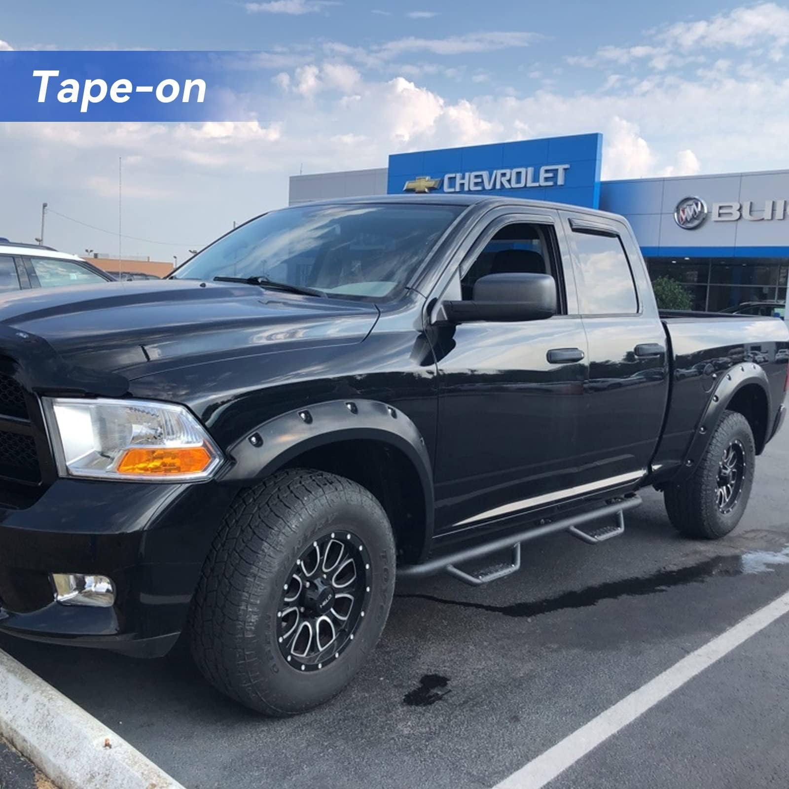 Window Visors Rain Guards For 2009-2018 Dodge Ram 1500 Quad Cab, Out-Channel Window Vent Wind Deflectors Visors Shades For 2019-