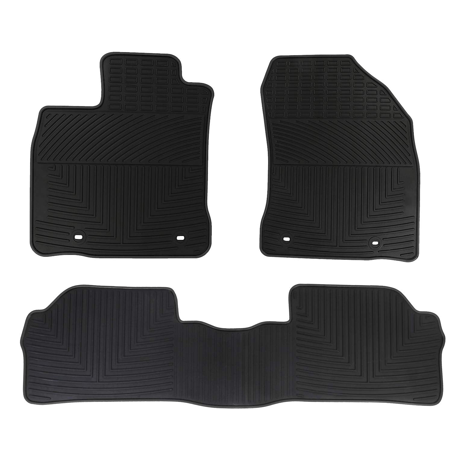 Matericuo Car Floor Mats Custom Fit For Lexus Ct 200H 2011-2017 Black Rubber Auto Liner Mats All Weather Protection Heavy Duty O