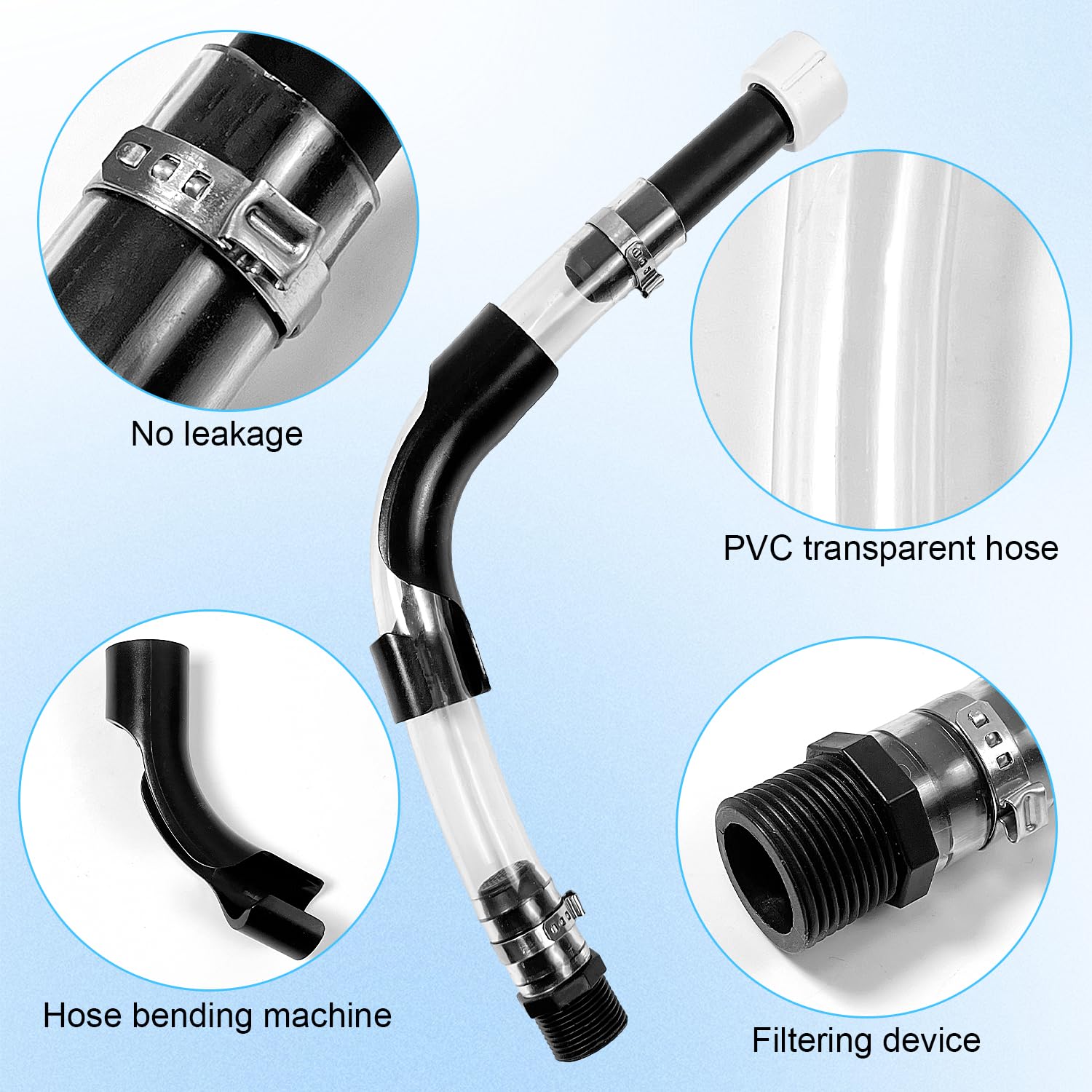 2 Set Of Racing Fuel Filler Hose Kits, 5 Gallon Neck Hose With Jug Cap Hose Bender, Racing Replacement Gas Can Cap, Jug Hose Uti