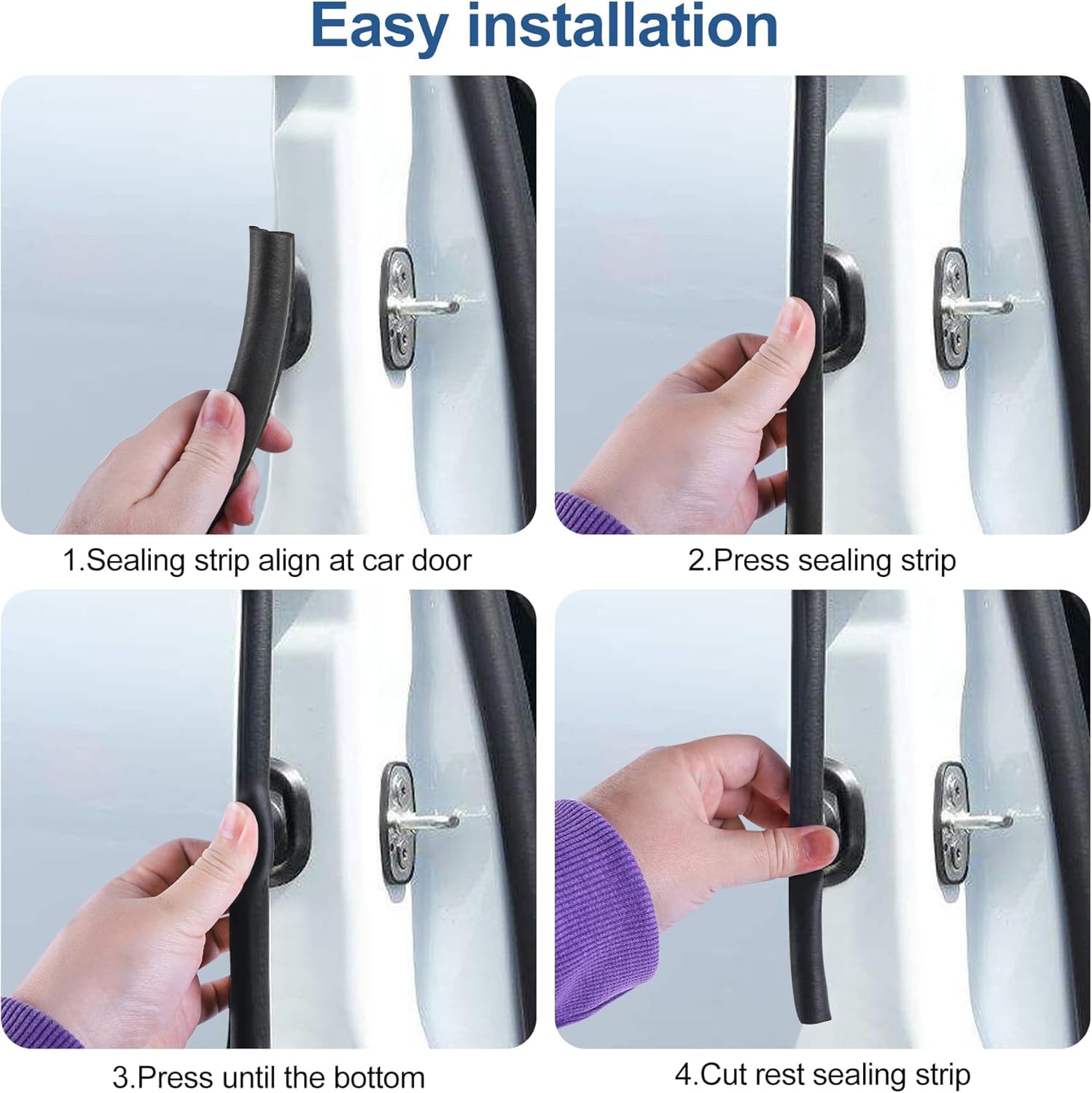 Automotive Door Weather Stripping 30Ft Car Door Rubber Edge Trim Seal Strip Gasket With Side Bulb For Car Bus Camper Boat Rv Tru