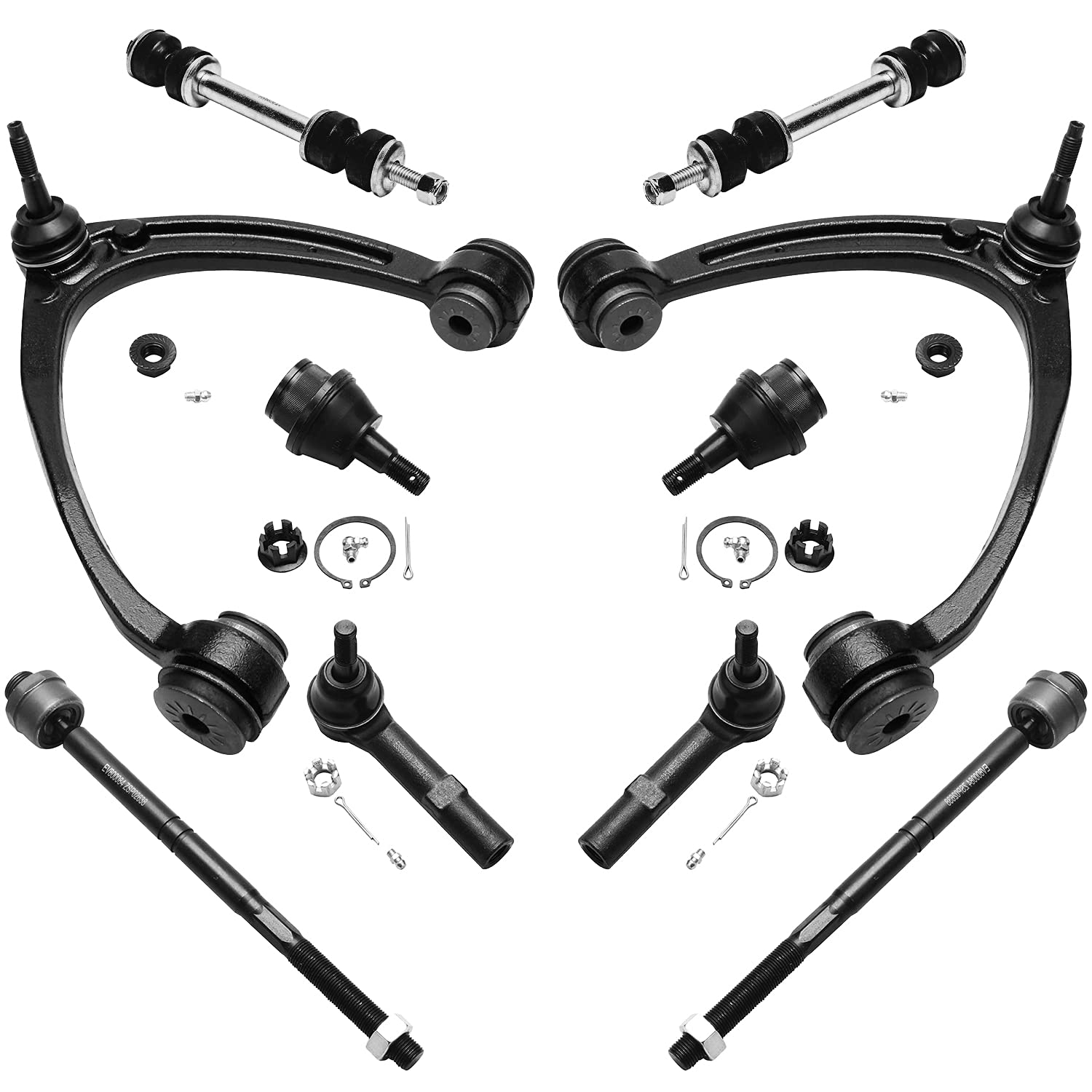 Detroit Axle - Front End 10pc Suspension Kit for Chevy GMC Silverado Sierra Yukon XL Suburban 1500 Avalanche Tahoe Escalade ESV 