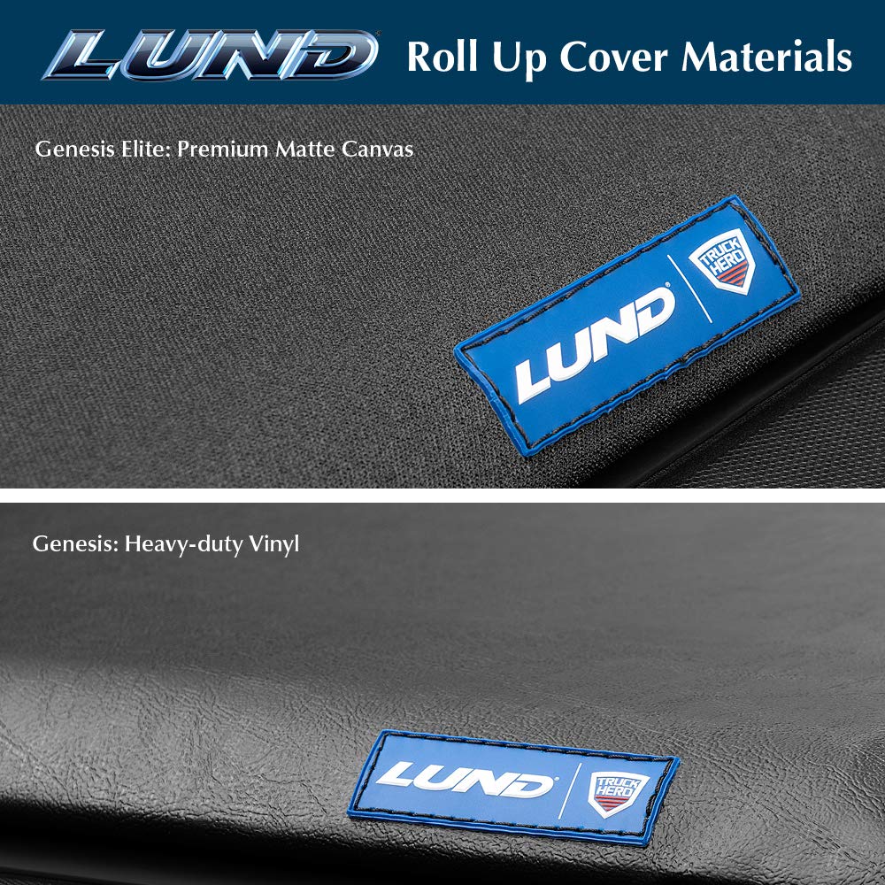 Lund Genesis Roll Up Soft Roll Up Truck Bed Tonneau Cover | 96073 | Fits 2015 - 2023 Ford F-150 6' 7'' Bed (78.9'')