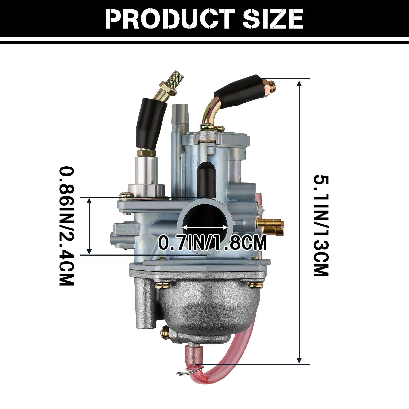 Carburetor for Polaris Predator 50/90 Scrambler 50/90 Sportsman 90 Manual Choke 90cc 100cc ATV Yamaha JOG 90 100 90cc 100cc 4DM