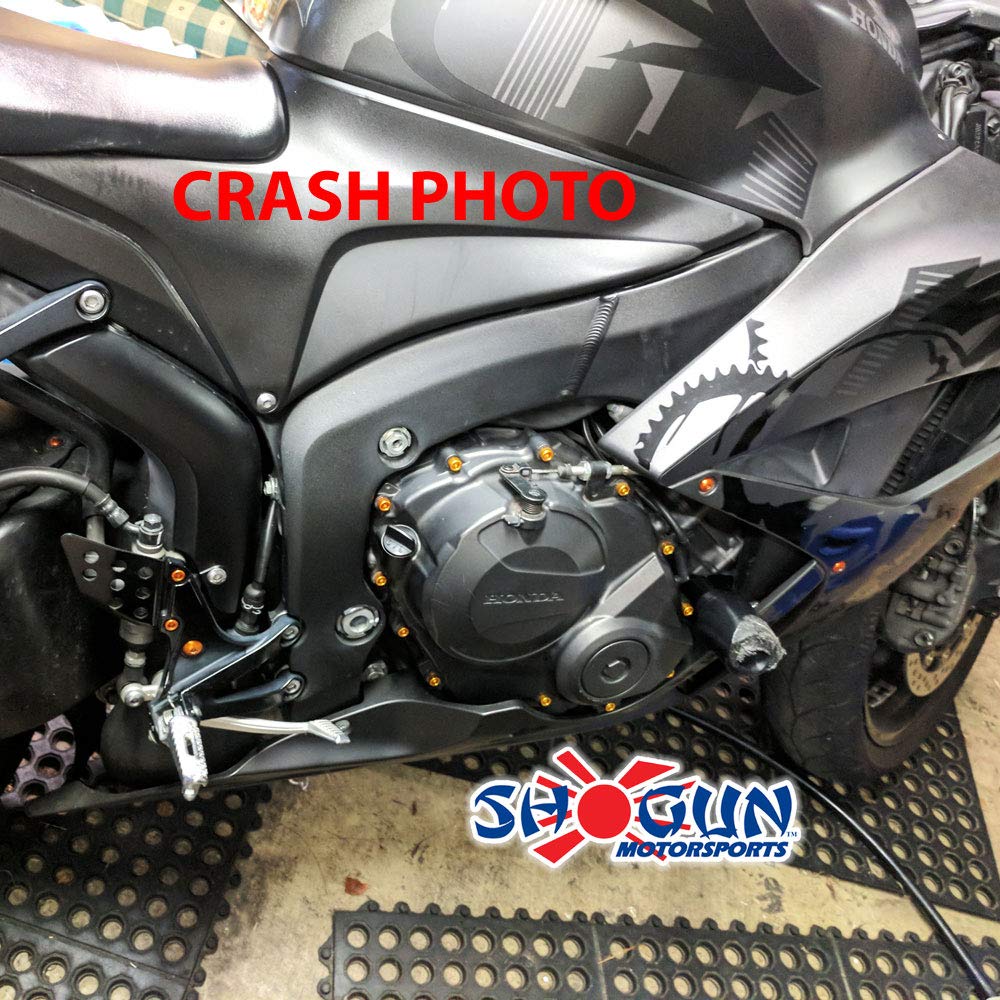 Shogun Honda Cbr600Rr Cbr600 Cbr 600 Rr 2009 2010 2011 2012 Black Complete Frame Slider Kit Includes Frame Sliders Swing Arm Spo