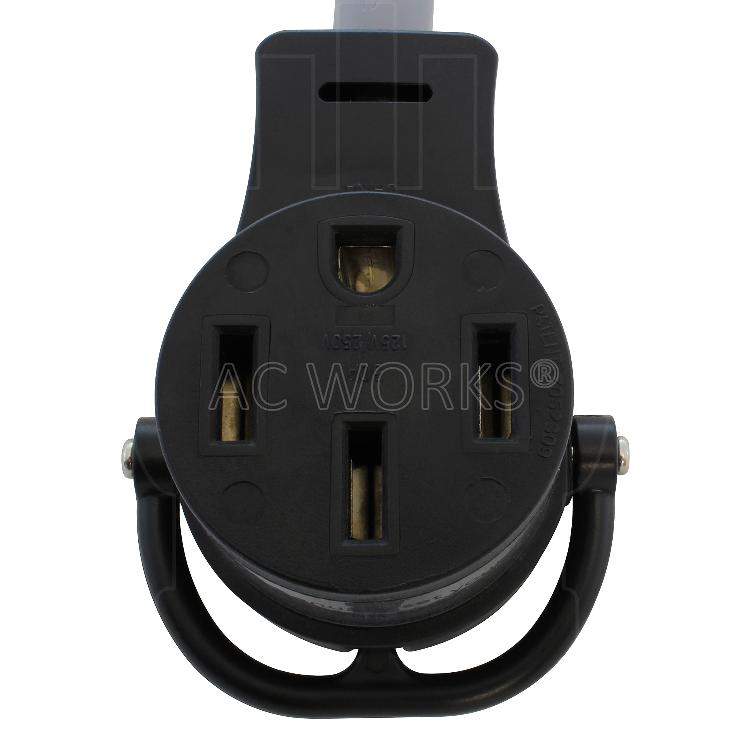 Ac Works Electric Vehicle Charging Adapter For Tesla Use (Tt-30 Rv 30A To Tesla)