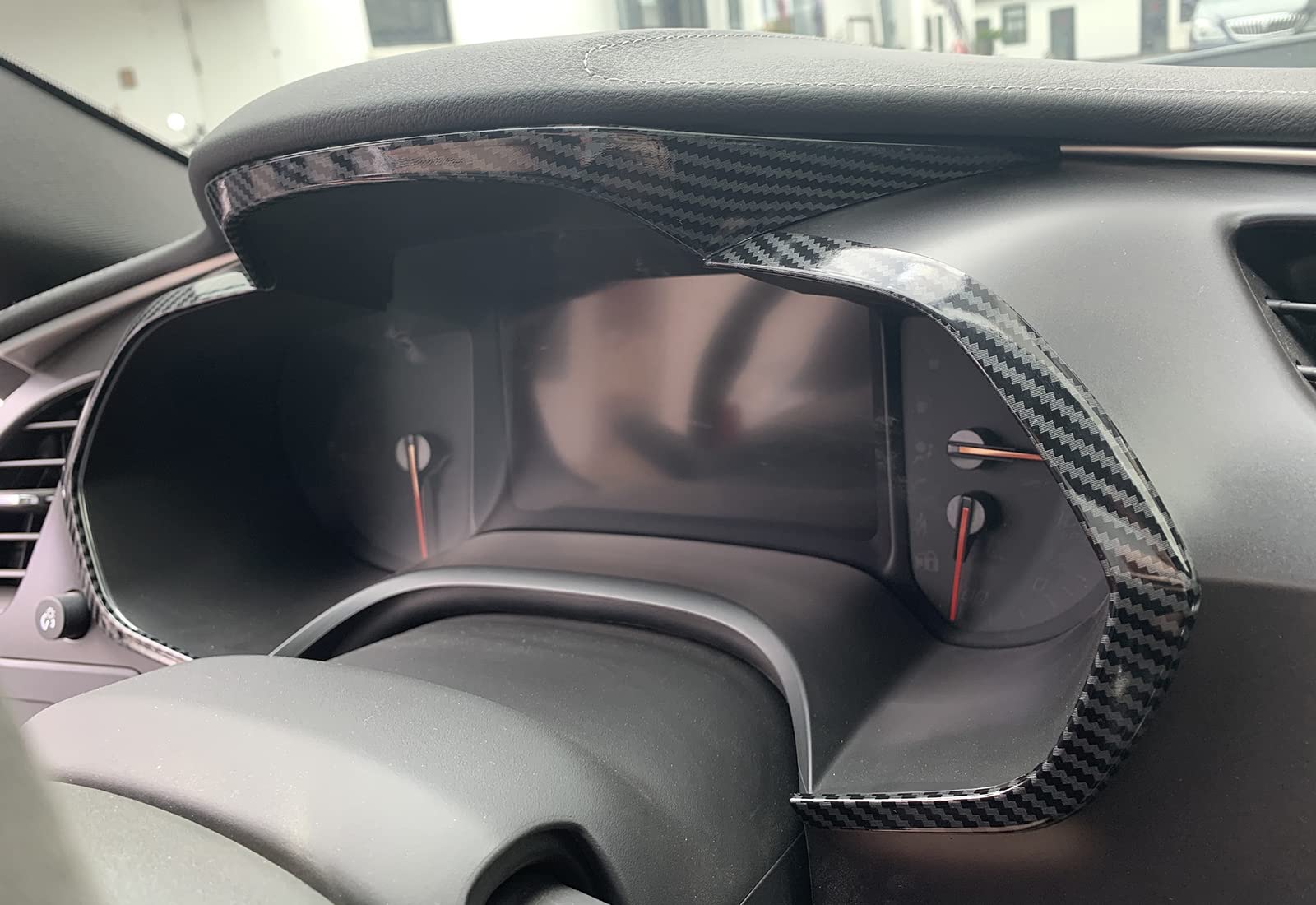 KoLeddy Carbon Fiber Dashboard Cover Trim for 2014-2019 C7 Corvette, Model KLD-C7005-3