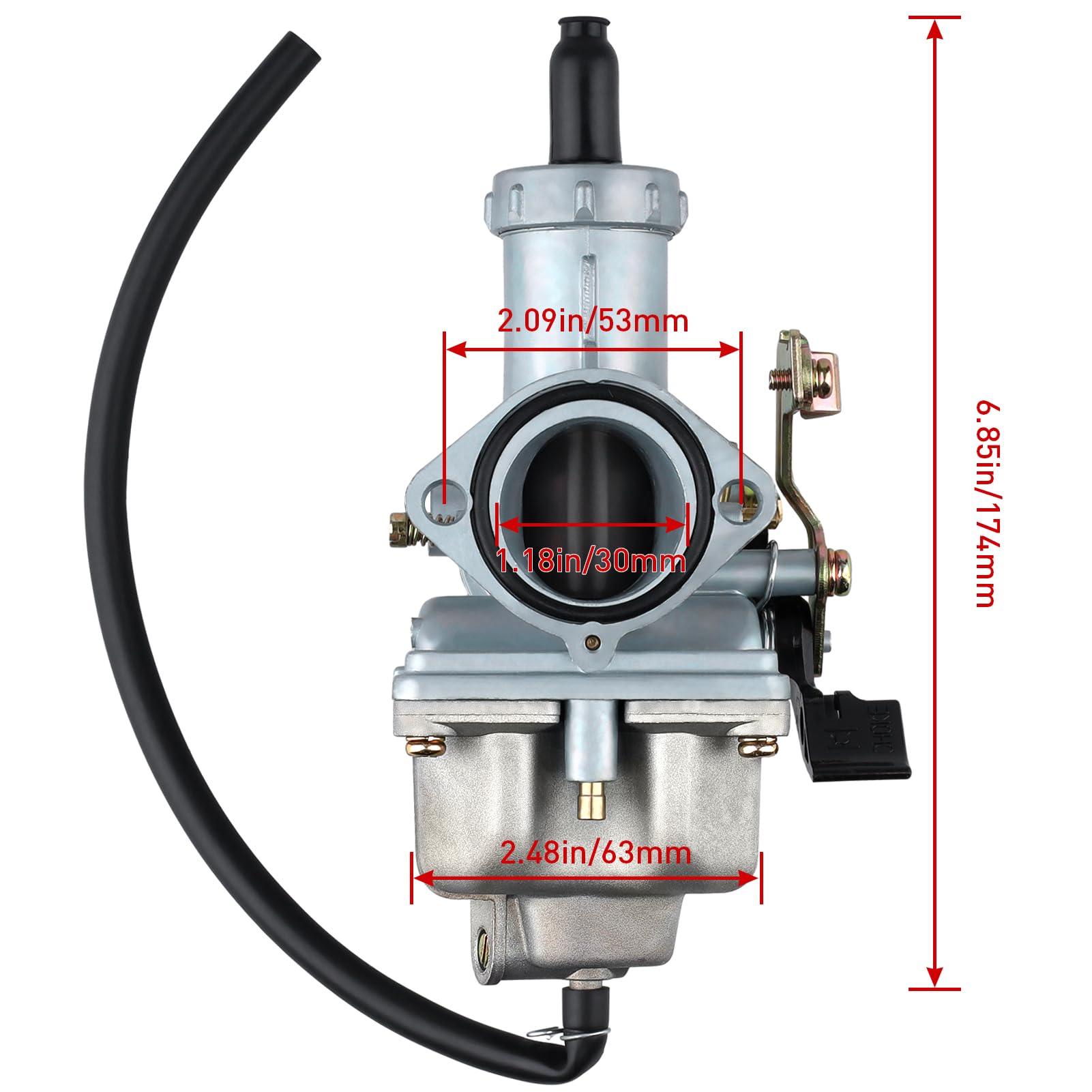 PZ30 Carburetor VM26 30mm for PZ30 200cc 250cc Hawk Go-kart Taotao SunL JCL JetMoto Kazuma Baja Quad ATV Dirt CRF KLX TTR XR Pit