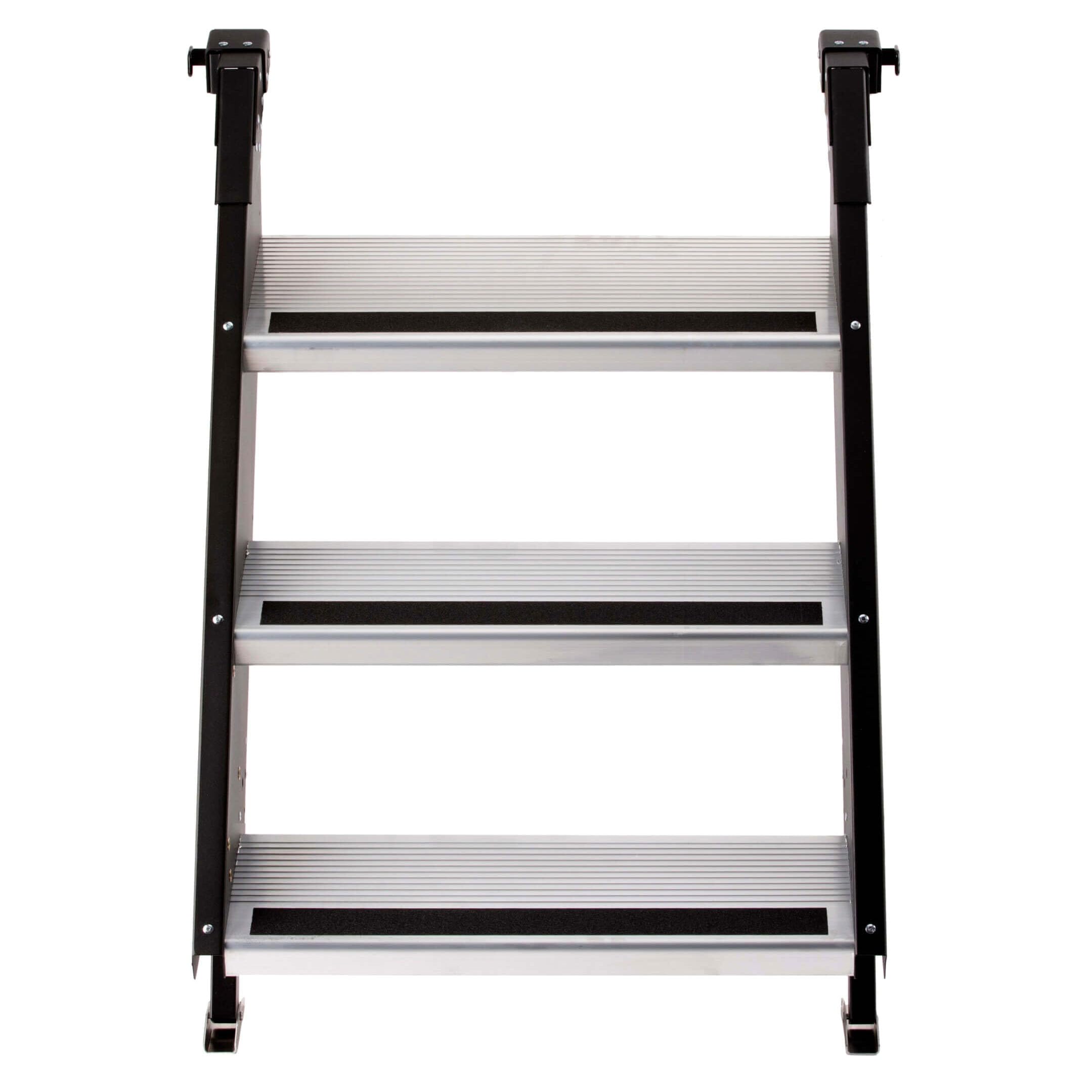MORryde STP-222 3-Step Quick Connect Ladder - Black Metal Construction