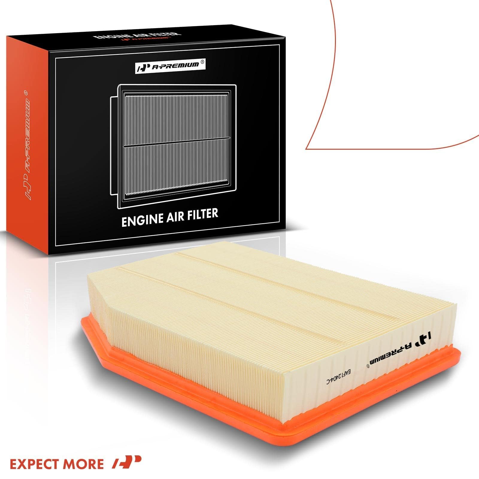 A-Premium Engine Air Filter Compatible With Cadillac Escalade Esv & Chevrolet Silverado 1500, Suburban, Tahoe & Gmc Sierra 1500,