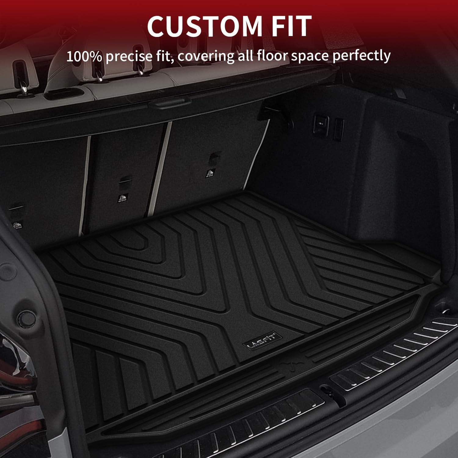 Lasfit Cargo Mat Fits For Bmw X3 2024 2023 2022 2021 2020 2019 2018, Custom Fit Tpe All Weather For Bmw X3 M /M40I/30I/M Competi