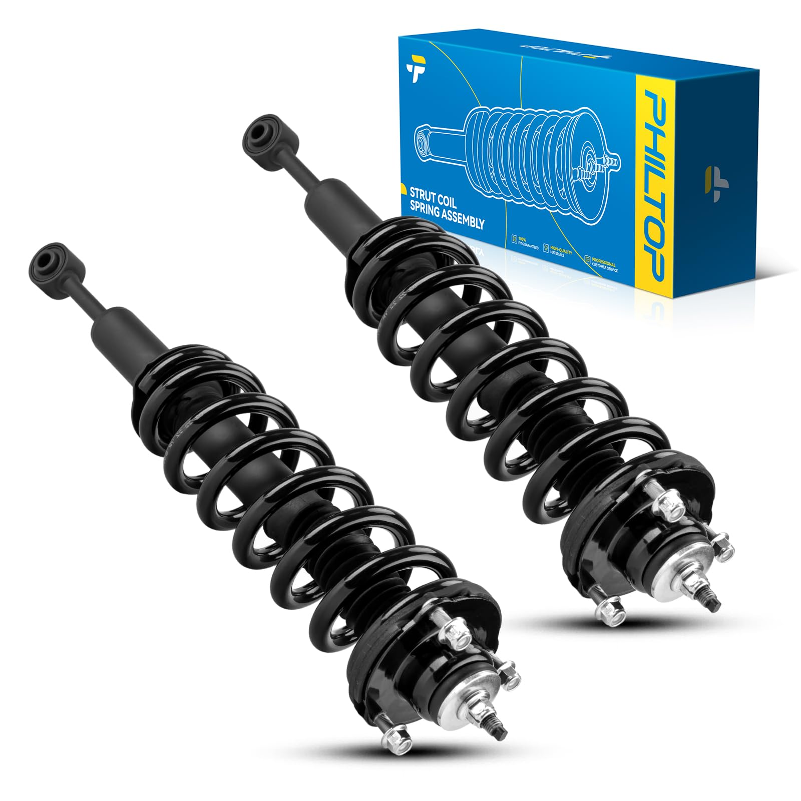 Philtop Front Struts For 4Runner 2003-2020, Fj Cruiser 2007-2014, Tacoma 2005-2015, Shock Absorber Complete Suspension 171371L+1