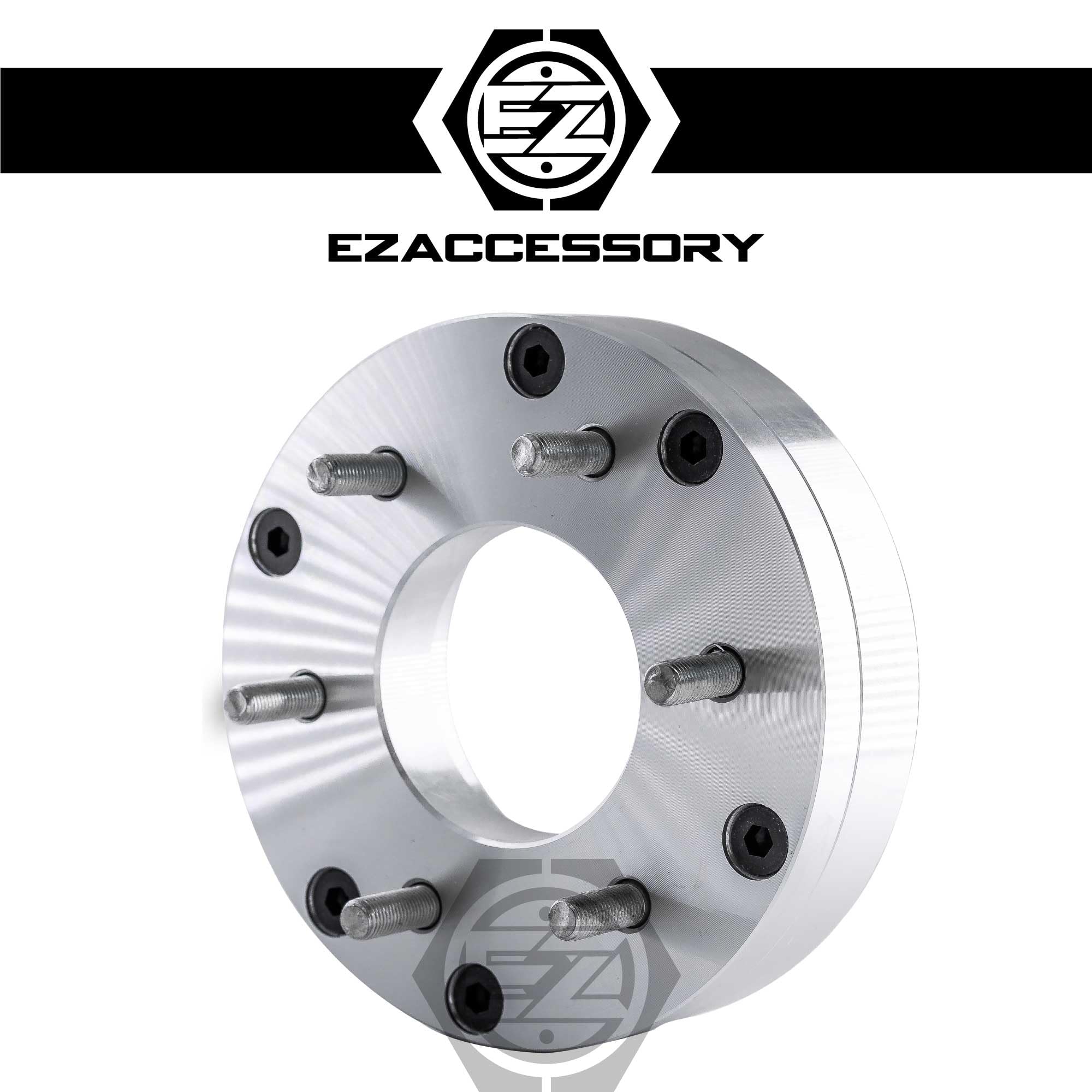 EZAccessory 2 Wheel Adapters 8x6.5 to 6x5.5 for Ford, Chevy, Dodge - 6 Lug Compatible with Toyota Wheels