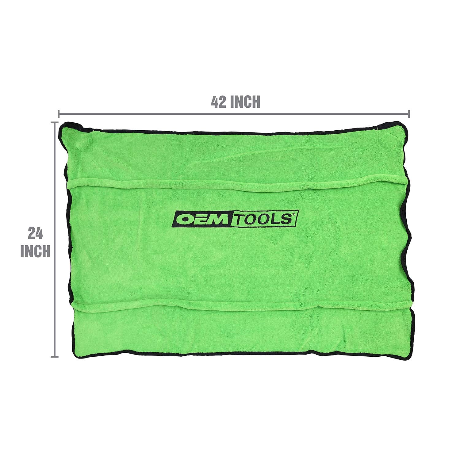 Oemtools 24899 Soft Fleece Fender Cover, Green Work Mat, Automotive Fender Protector, Padded Fender Cover Mechanic Accessories,