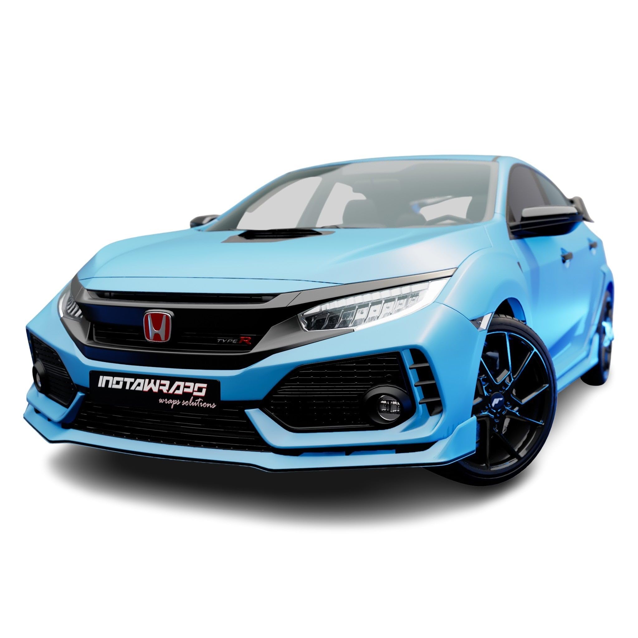 Avery Sw900-633-O Satin Light Blue 5Ft X 40Ft (200 Sq/Ft) Supreme Vinyl Car Wrap Film