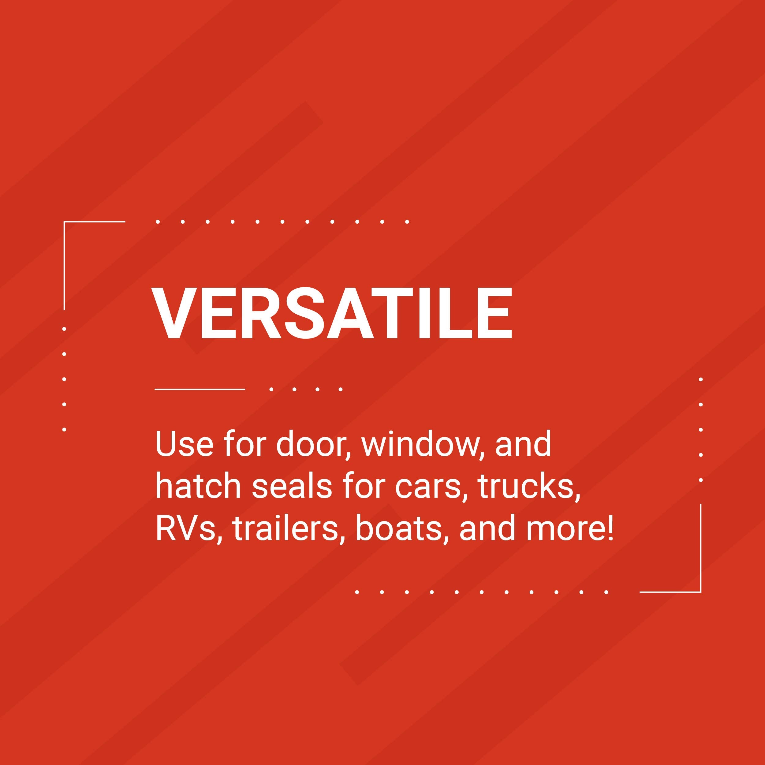 Trim-Lok - X109Ht-100 Trim-Lok D-Shaped Rubber Seal - .36    Height, .625    Width, 100 Length - Epdm Foam Seal With Ht (General