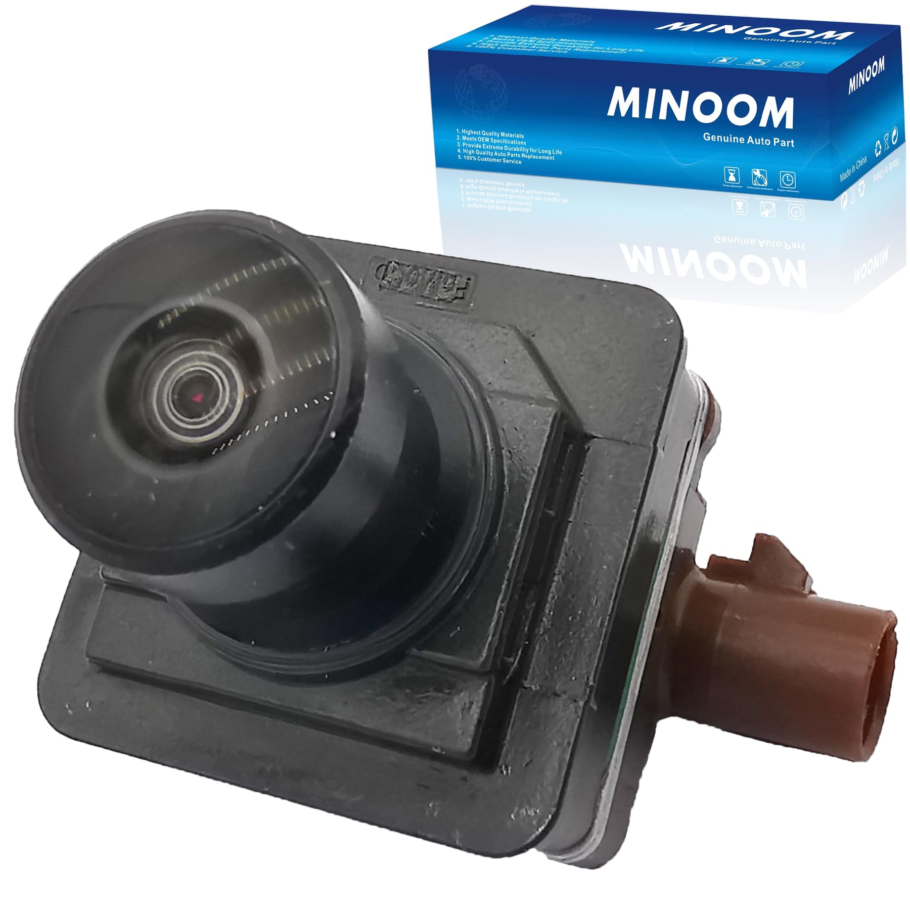Minoom Ml3T-19G490-Bc Front View Tailgate Mounted Backup Parking Camera Replacement For 2023 Ford F-150 3.5L-V6 5.0L-V8 Part No.