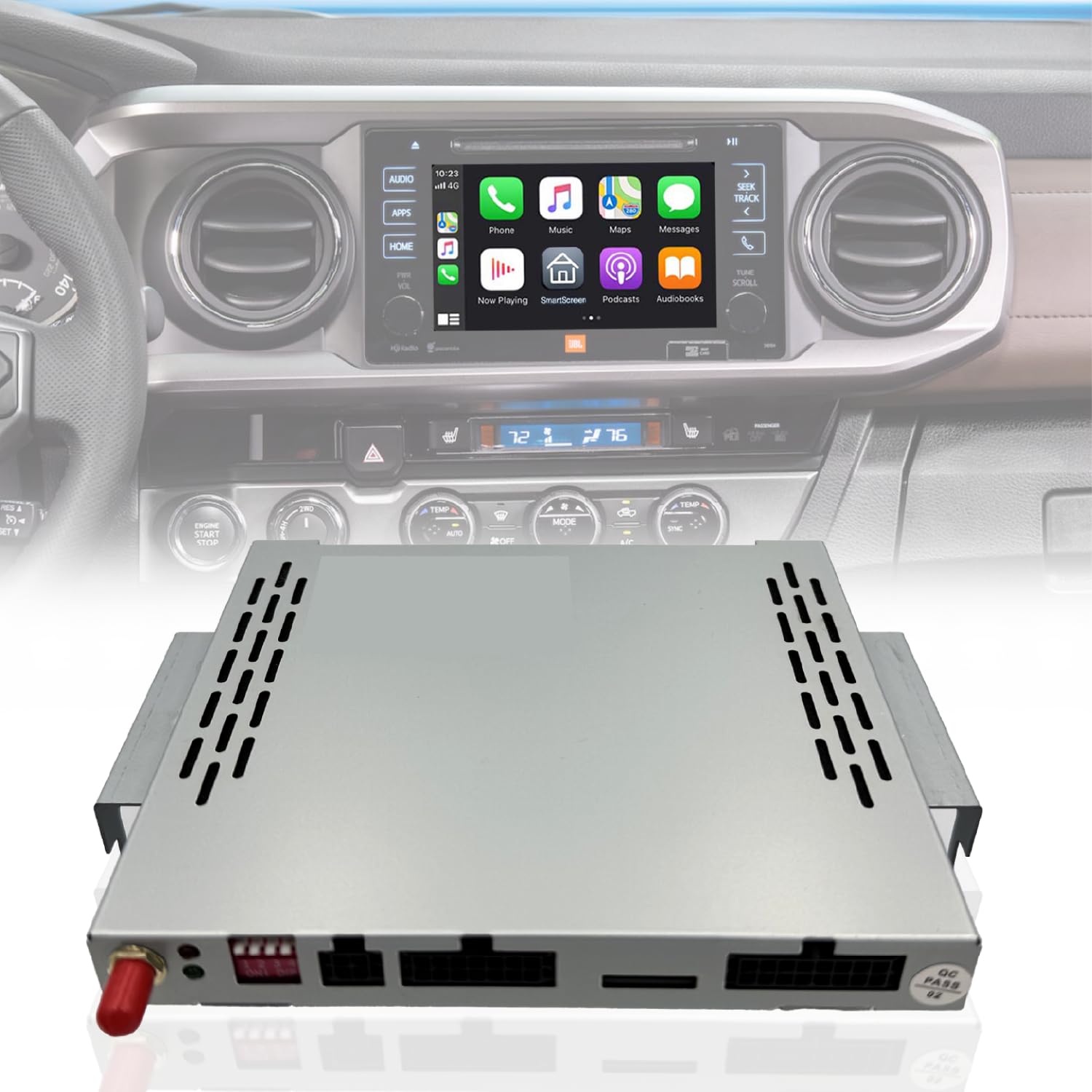 Wireless/Wired Adapter for CarPlay Android Auto Compatible with Toyota Tacoma 2014-2019 Entune 2.0 High Definition Audio High Sc
