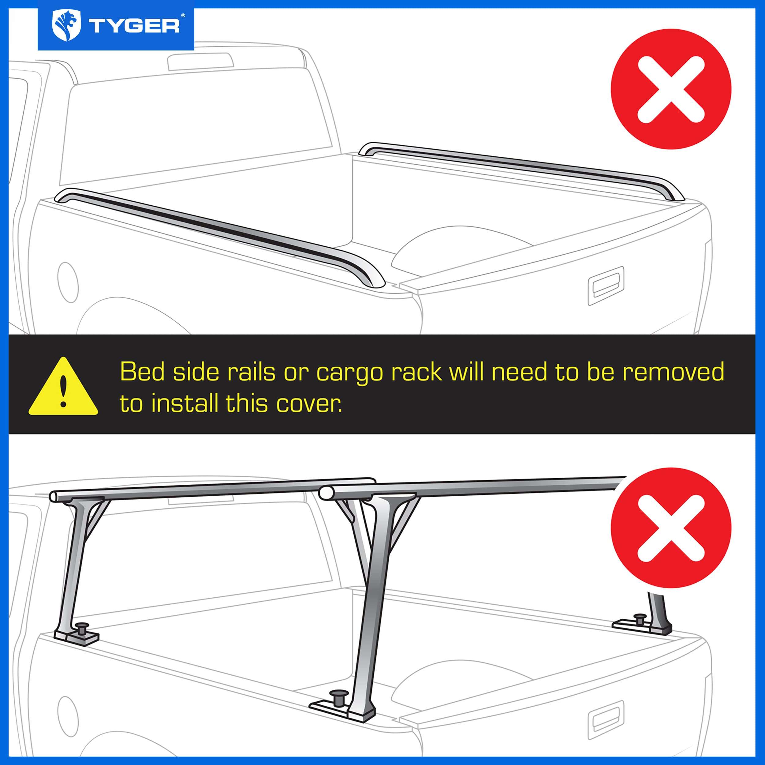 Tyger Auto T1 Soft Roll-Up Truck Bed Tonneau Cover Compatible With 2009-2018 Dodge Ram 1500; 2010-2024 2500 3500; 2019-2023 Classic | 6'4' (76') Bed | Tg-Bc1D9014, Black