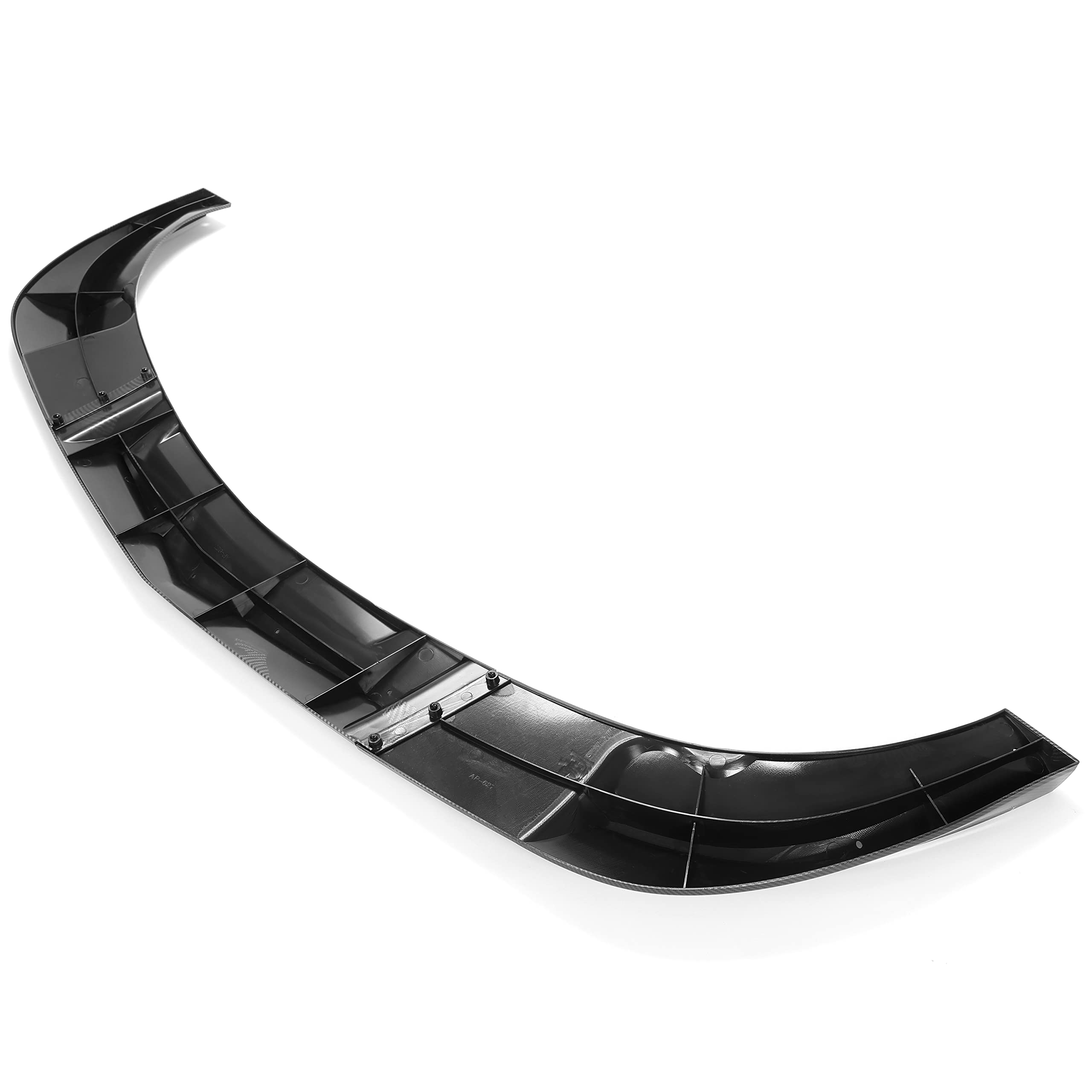 KUAFU 3Pcs Front Bumper Lip Splitter Compatible with 2005-2013 Corvette C6 Base Models 2Dr ZR1 Extended Style Under Chin Spoiler