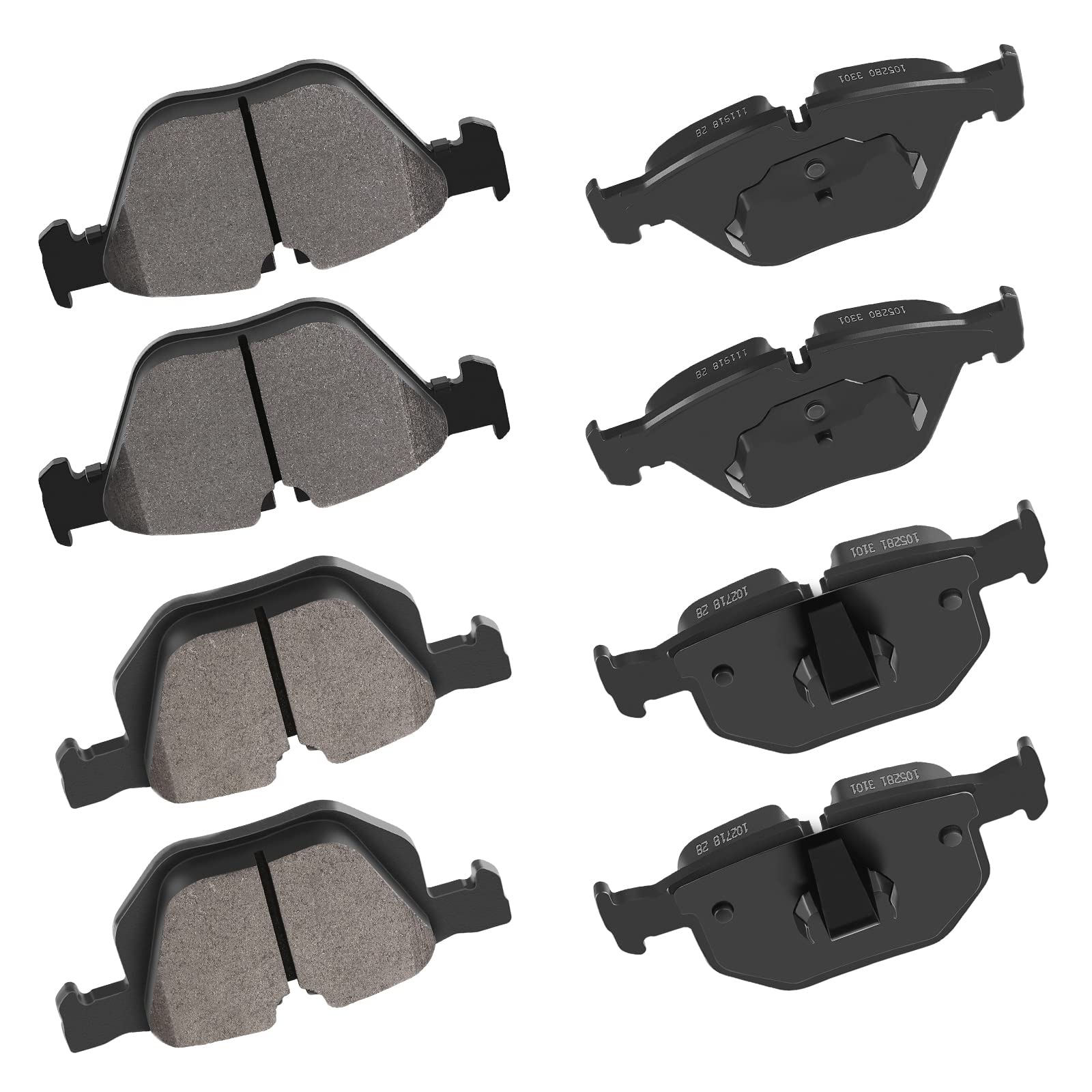 Cciyu D918 D1042 Ceramic Front Rear Brake Pad Set Fit For Bmw 525I,525Xi,528I,528I Xdrive,528Xi,530I,530Xi,535I Xdrive,535Xi,M3