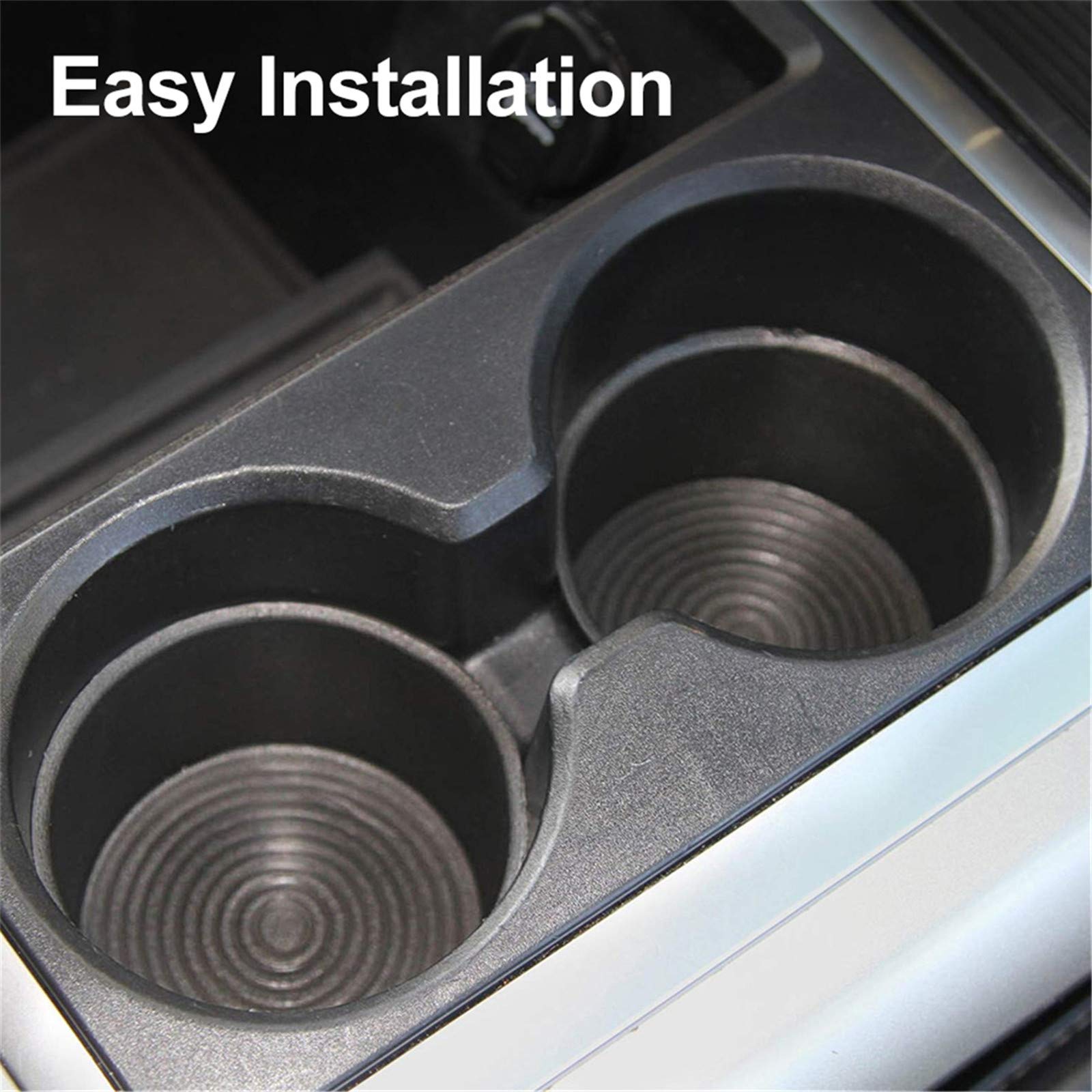 Kiwi Master Cup Holder Insert Compatible For 2009-2016 Dodge Ram 1500 2500 3500 Heavy Duty Replacement Floor Mounted Center Console With Bucket Seats, 1 Pcs
