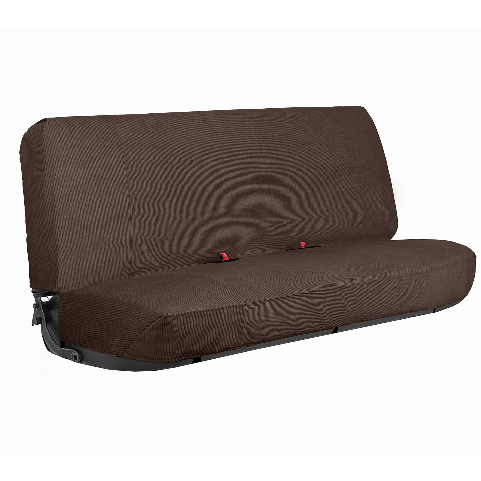 Leader Accessories Front Solid Bench Seat Cover Universal Fits Ford, Chevrolet, Dodge, and Full Size Pickup Trucks Coffee