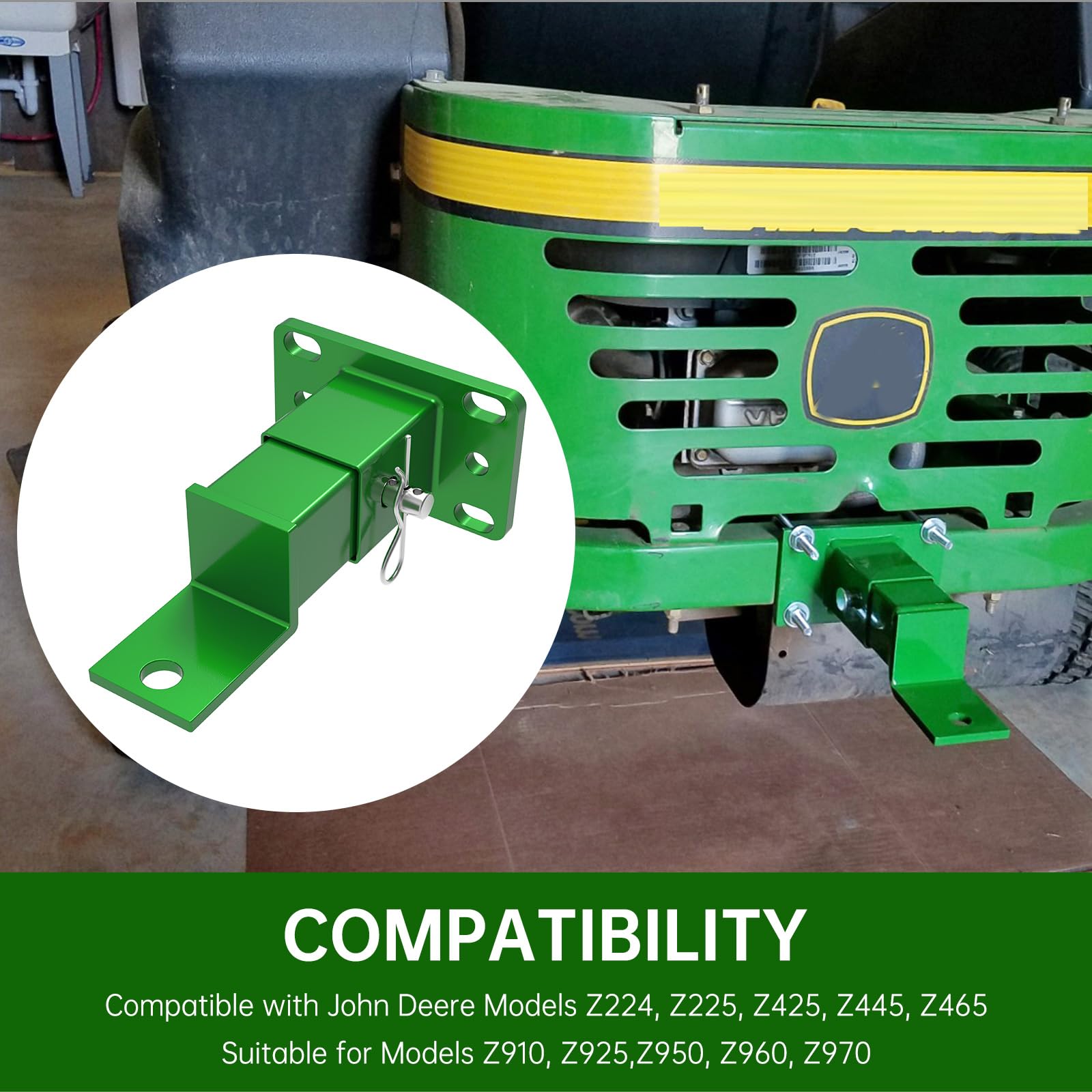 ForoGore Zero Turn Lawn Mower Hitch Rear Compatible with John Deere Rear Gas Z Trak Z224 Z225 Z245 Z425 Z445 & Z910 Z920 Z925 Z9