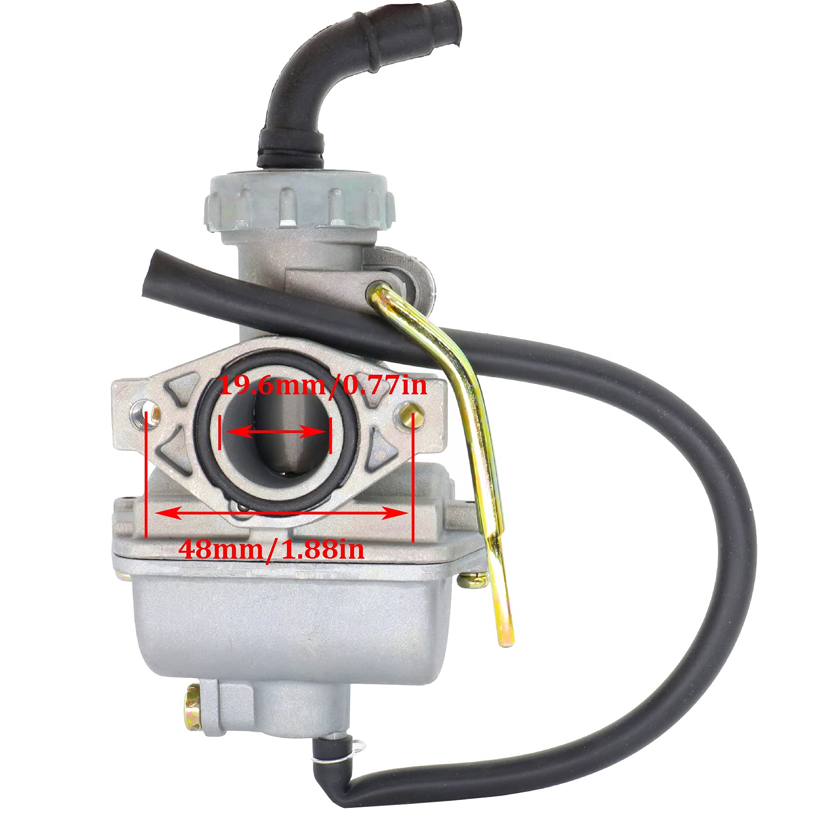 FYSHIQING PZ20 Carburetor for Kazuma Baja 50cc-125cc ATV, Go Kart, Dirt Bike - Includes 35MM Air Filter & Inlet Pipe Manifold