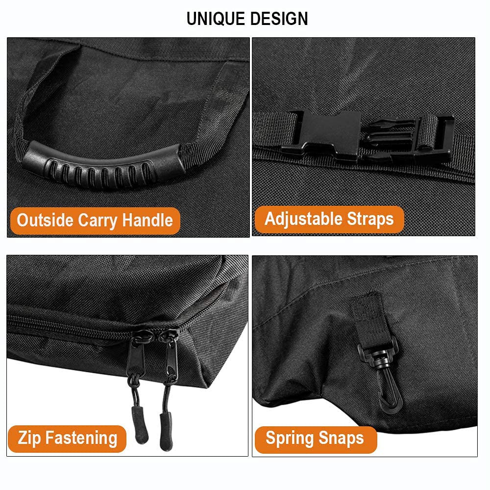 Opall Hard Top Freedom Top Panels Storage Bag, Large, Black, Vinyl, Upgrade Version for 2007-2024 Jeep Wrangler & Gladiator