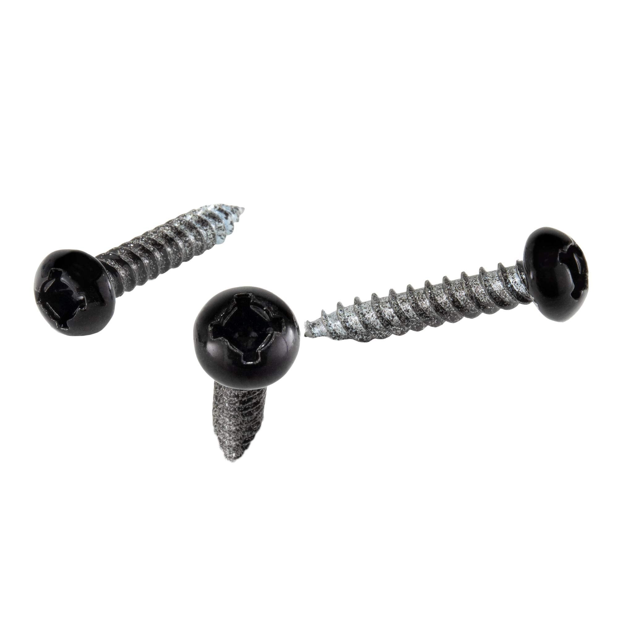 Recpro 8X1 Pan Head Metal Rv Screws | Polar Black | Multi-Pack | Rv Interior Screws | Factory Finished Look | (500)