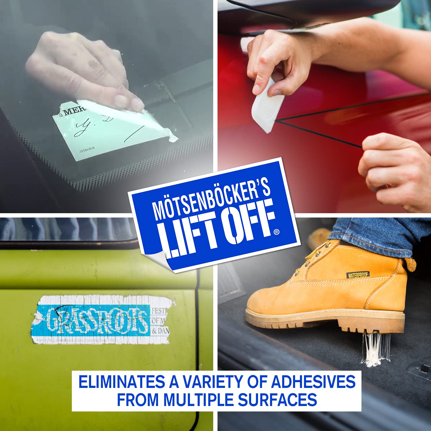 Motsenbockers Lift Off 45706 16-Ounce Sticker, Tape, and Adhesive Remover Safely Eliminates Bumper Stickers, Pinstriping, Adhesi