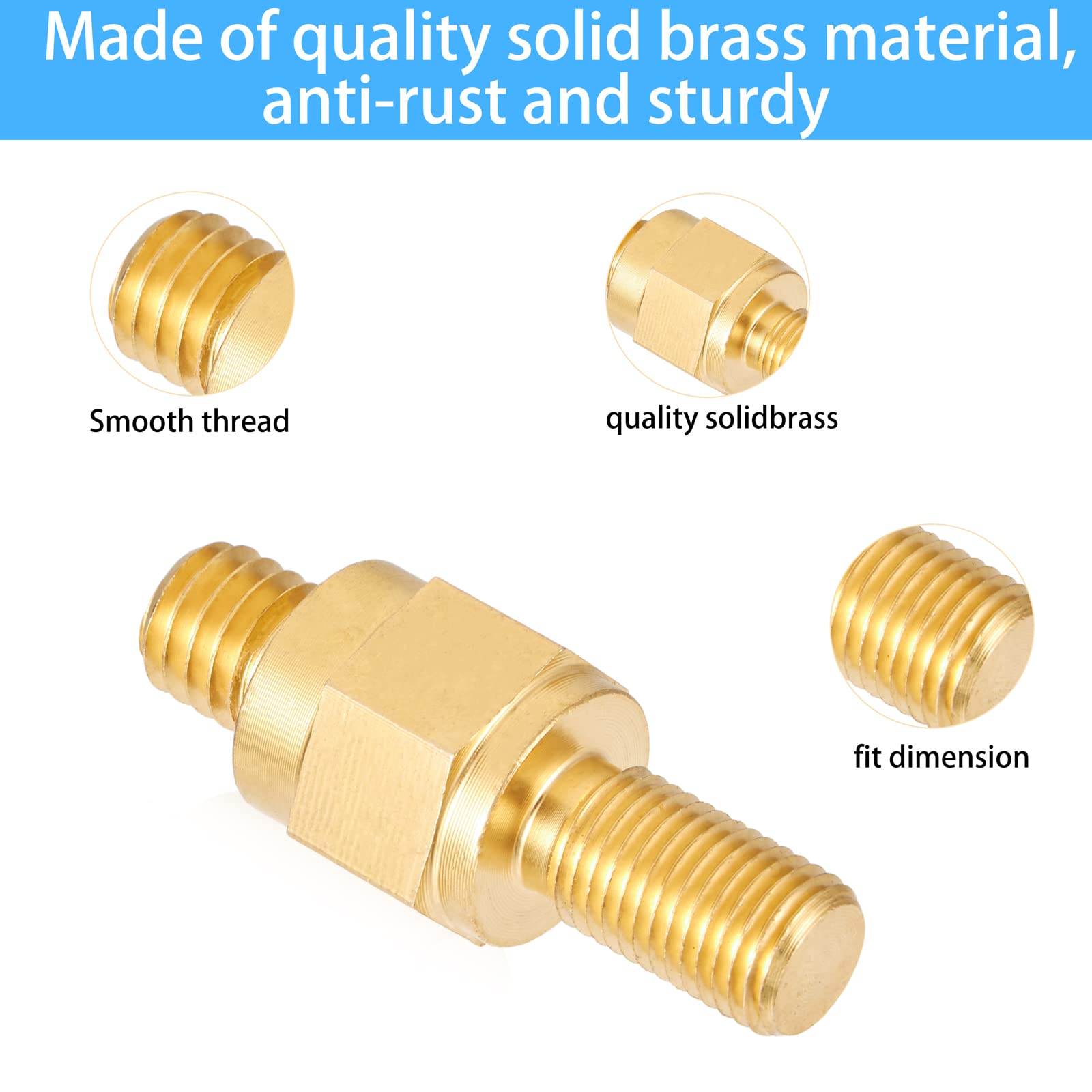 Long Stud Side Post Battery Terminal Bolt Compatible with GM and Other Accessories to Battery,Standard Battery Post Stud Extende