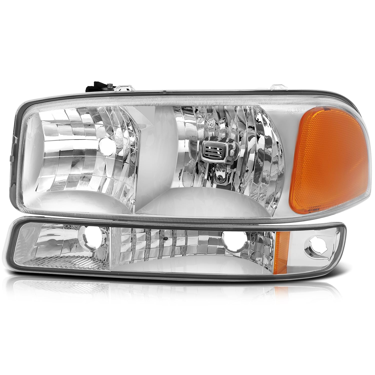 OCPTY headlight Assembly A Pair Replacement For GMC Sierra 1500 1999-2006,For GMC Sierra 1500 Classic 2007,For GMC Sierra 1500 H