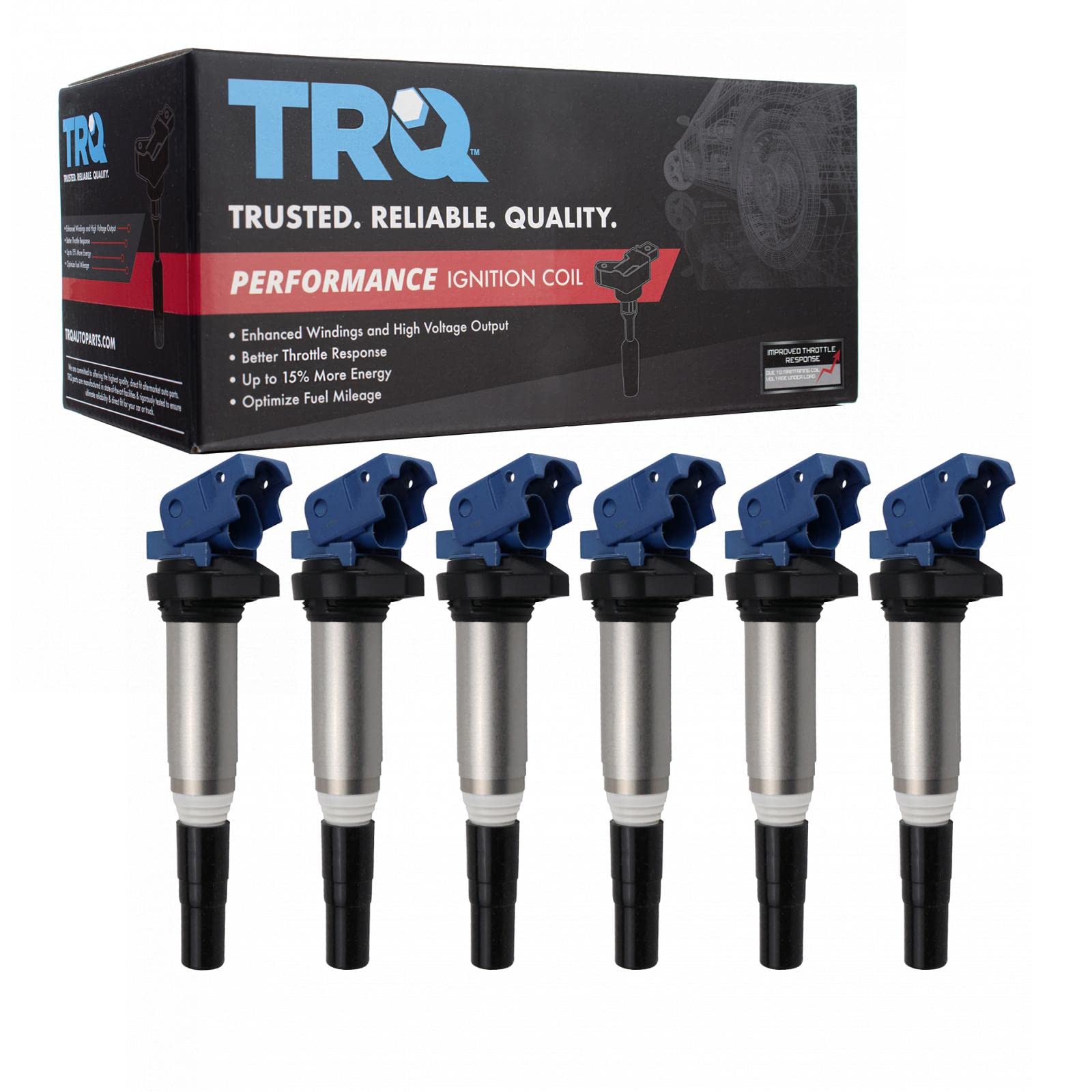 TRQ Ignition Coil Set Compatible with 01-21 BMW
