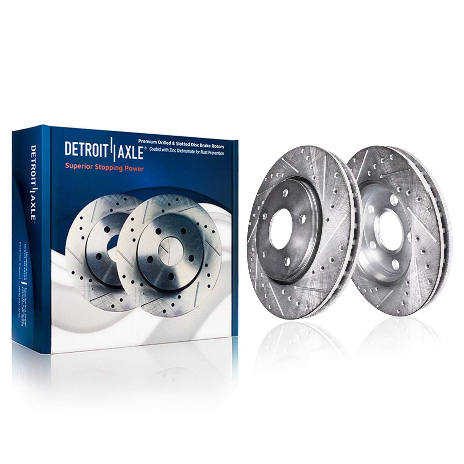 Detroit Axle - Front Brake Rotors for Chrysler Sebring Dodge Avenger Stratus Mitsubishi Eclipse Galant Plymouth Laser Eagle Talo