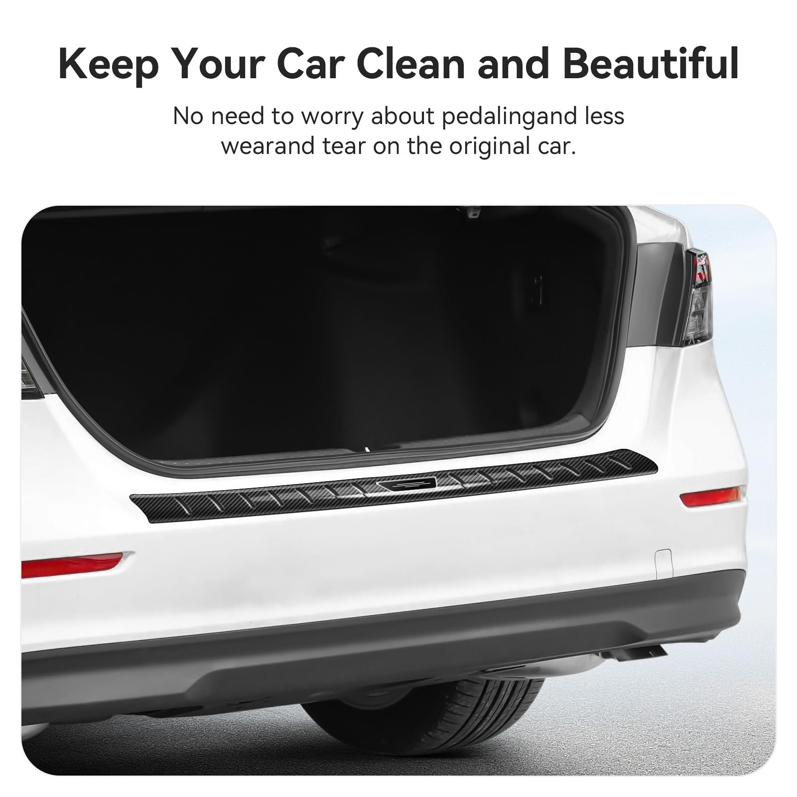 Bercicci Exterior Rear Bumper Protector for Honda Accord 2023 2024 2025 Hybrid (Include HEV) Accessories Stainless Steel Rear Bu
