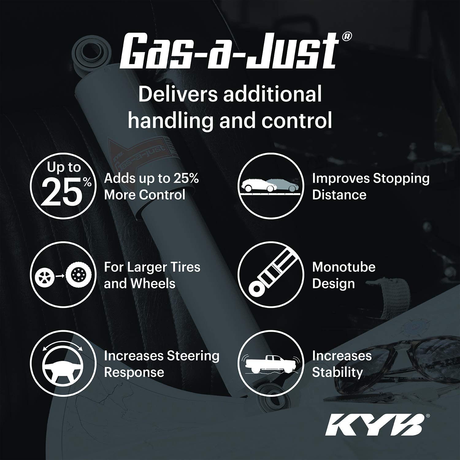 Kyb 553392 Gas-A-Just Gas Shock