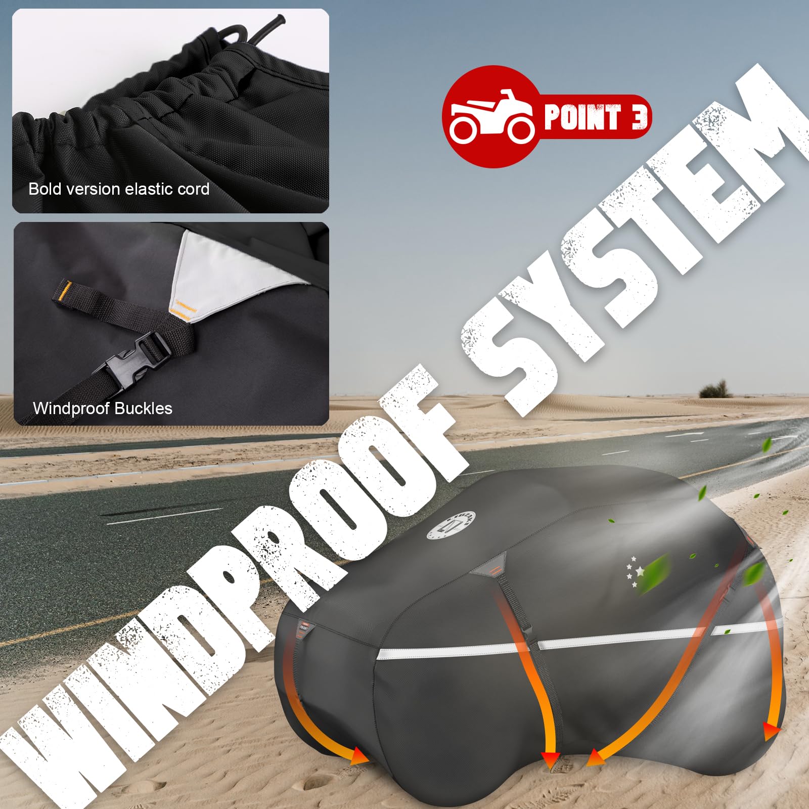 LIBZAKI UTV Cover,420D Waterproof UTV Covers 2-3 Seater/4-6 Seater Heavy Duty for Polaris Ranger RZR Yamaha Rhino Can-Am Command