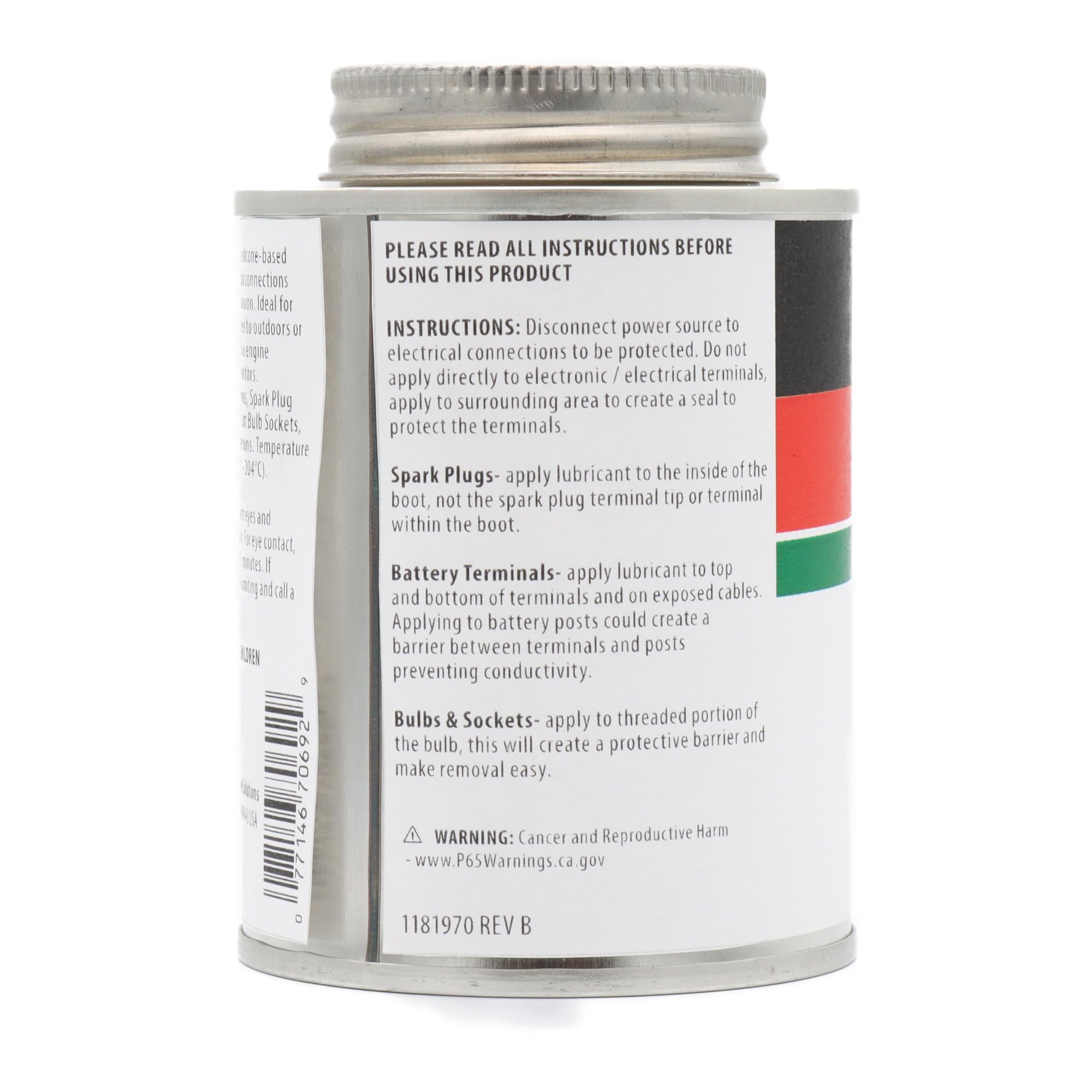 Ags Automotive Solutions Brush Top Can Dielectric Silicone Grease Compound For All Electrical Components And Connectors, 8 Oz, P
