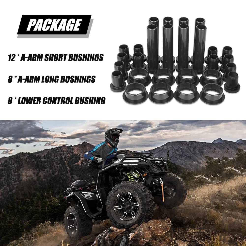 RANSOTO Sportsman Suspension A-Arm Bushing Kit & Control Bushing Compatible with Polaris Sportsman 335 400 450 500 570 800 Repla