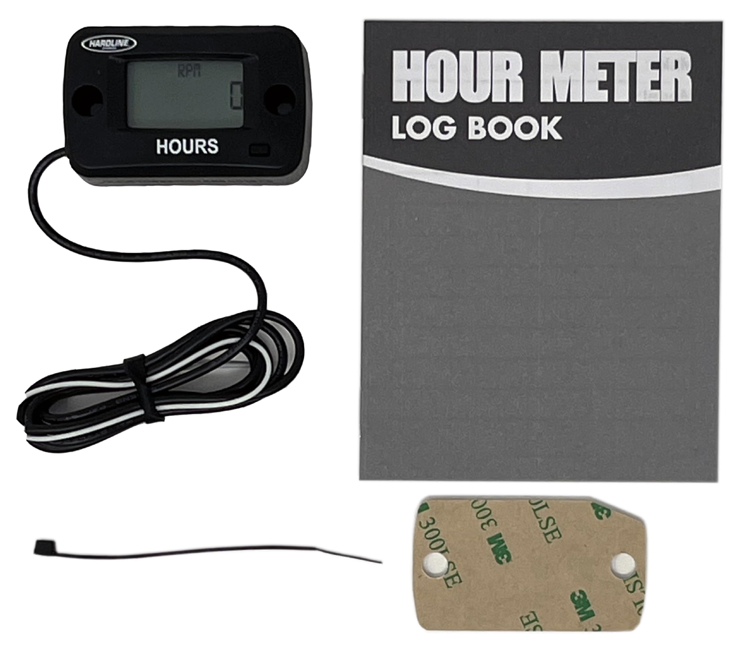 Hardline Products Hr-8062-2 Hour/Tach Meter For Gas Engine,8 Cyl